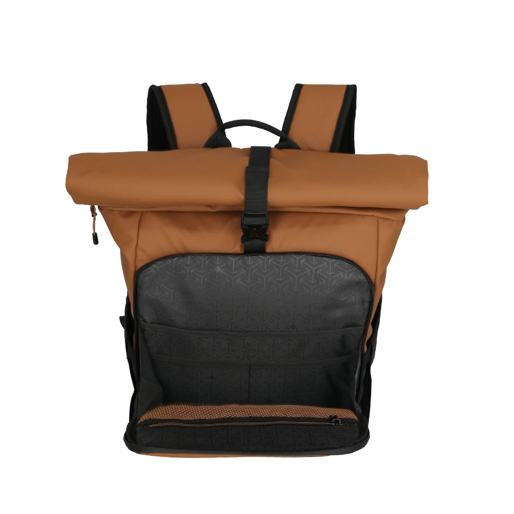 Briize - Wasserabweisender Rollup Rucksack M 15.6” curry