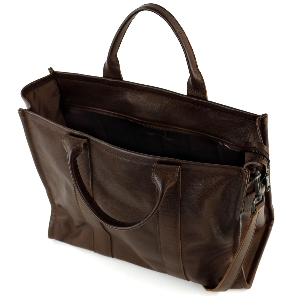 Laptoptasche/Tote Bag 15.6" 'Pepe' XL Dunkelbraun