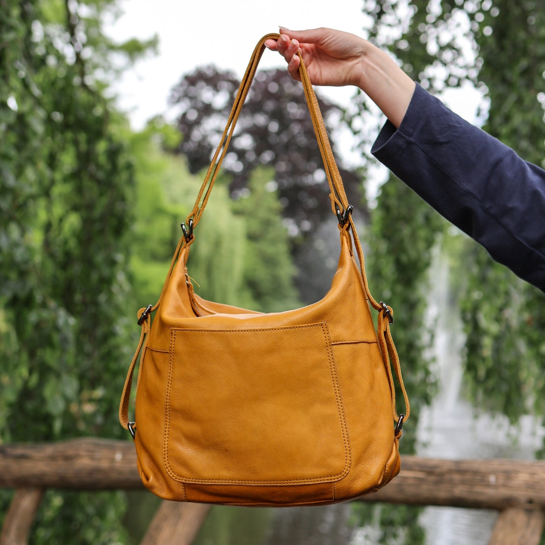 Rucksack/Handtasche 'Veerle' Gelb