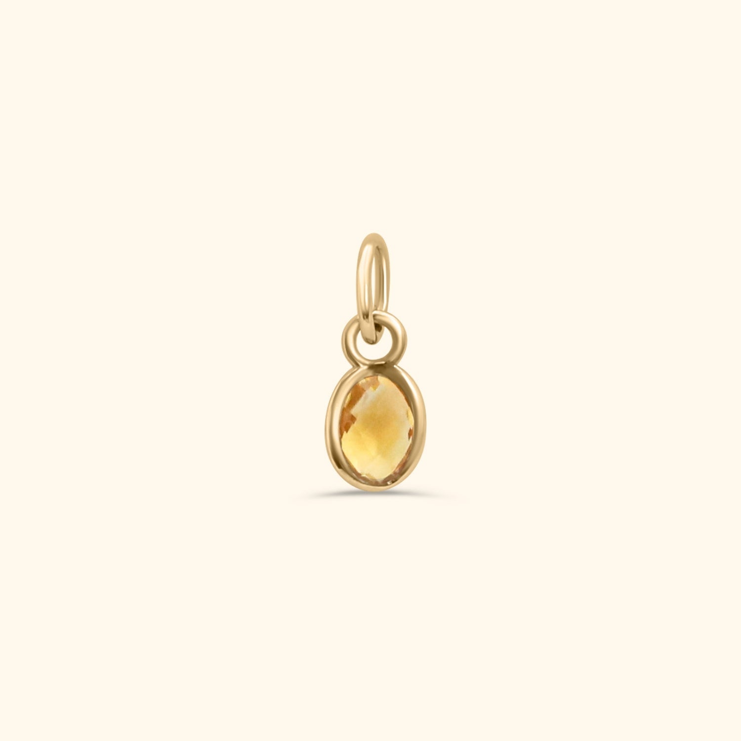 Citrine hanger | 14K Goud