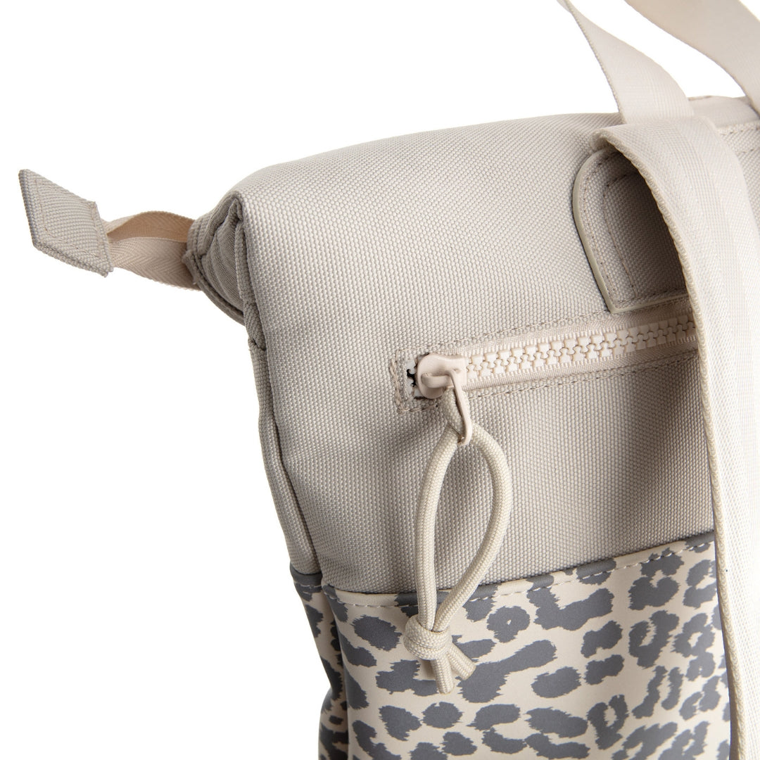 Urban Leopard - Mini Wasserabweisender Rolltop-Rucksack 'Los Angeles' 7L Beige