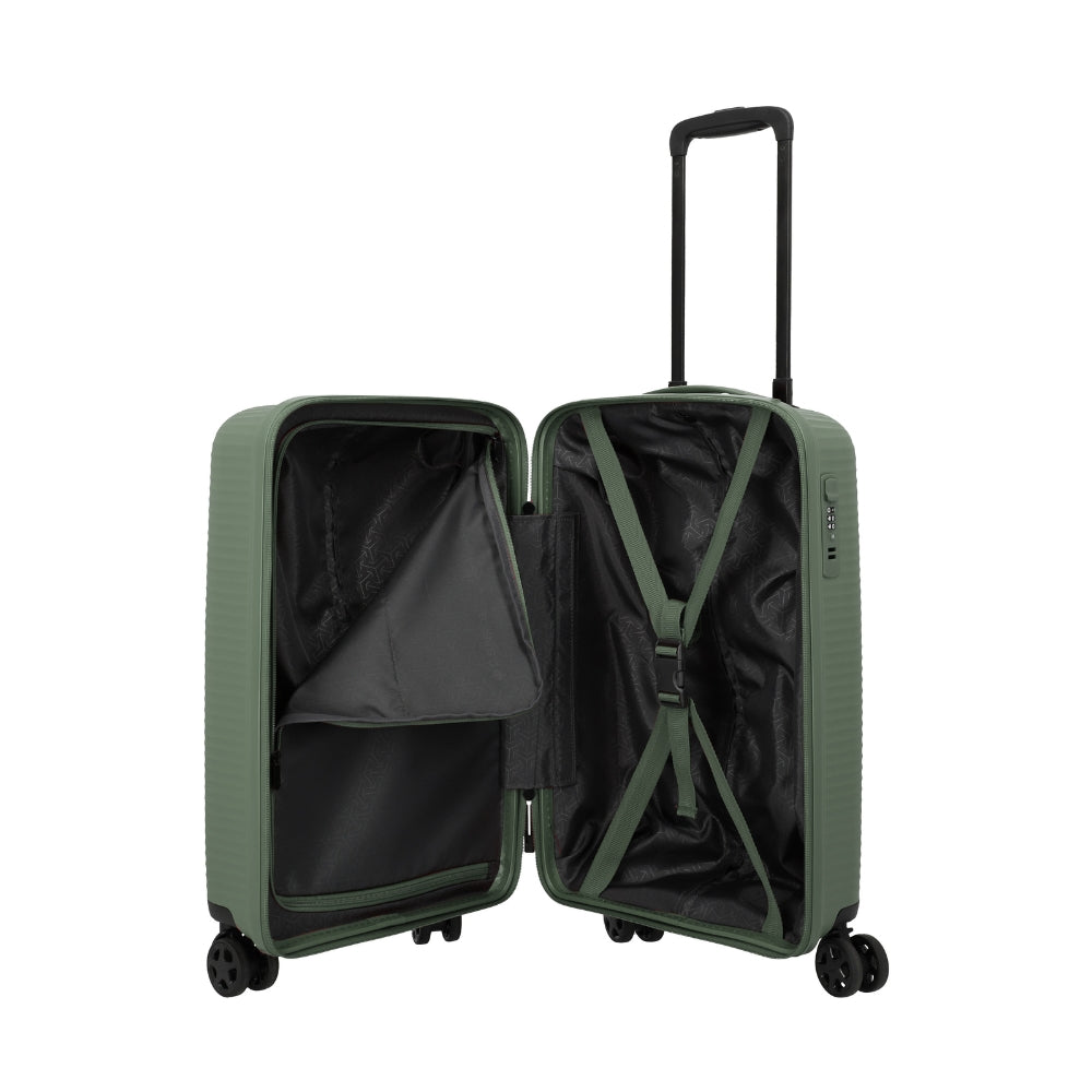 Air Stripe – Kabinentrolley 4w S Slim grün