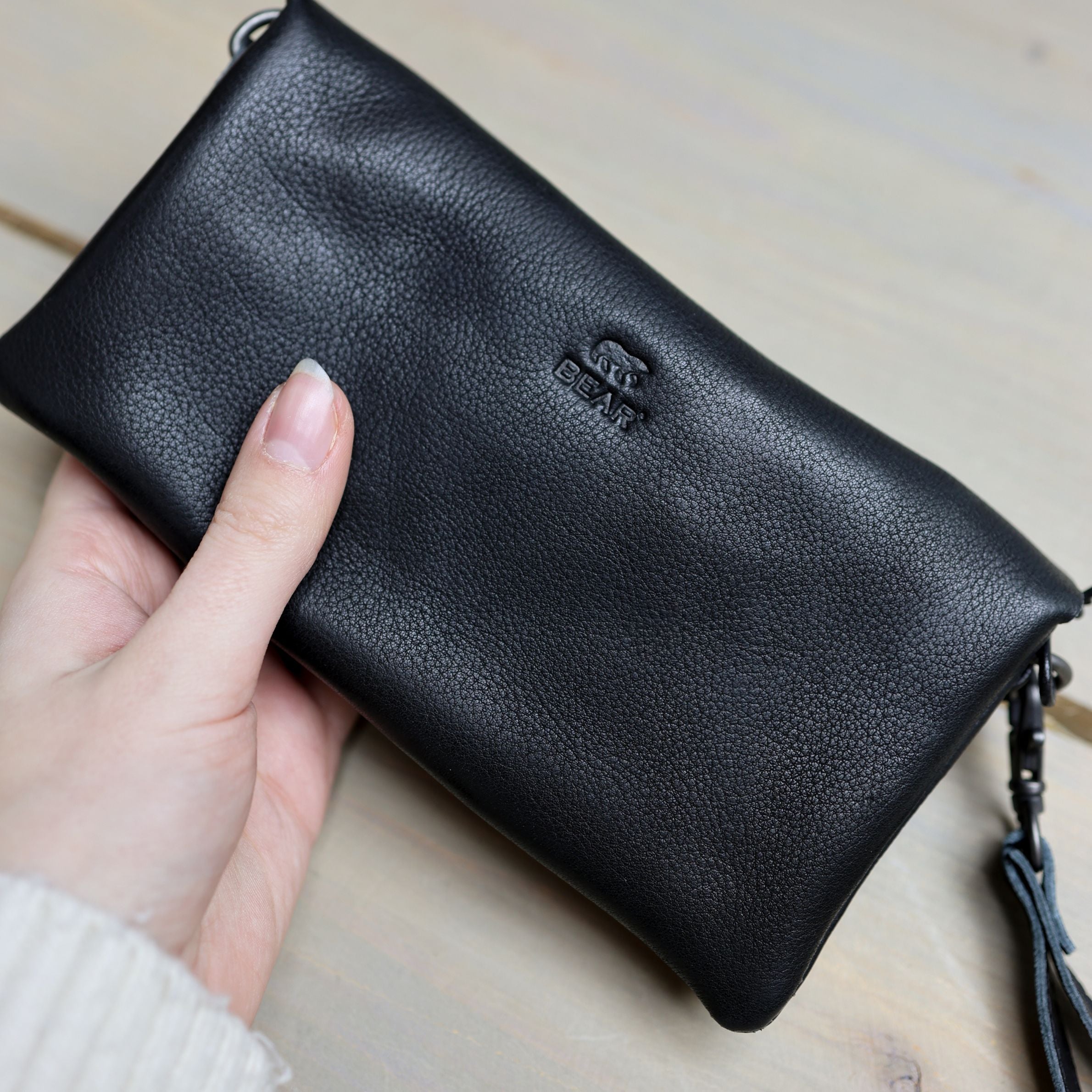Clutch/Mini-Umhängetasche 'Lydia' Schwarz