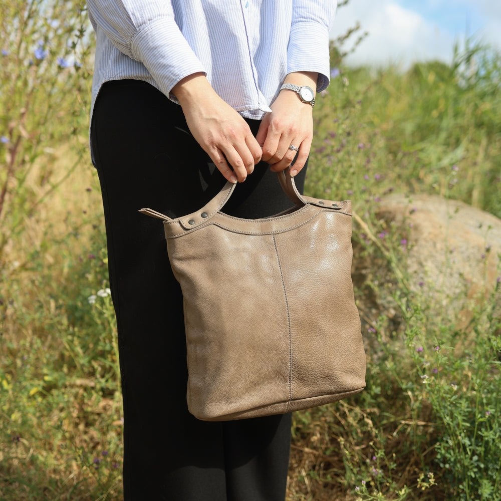 Hand-/Umhängetasche 'Andrea' Taupe