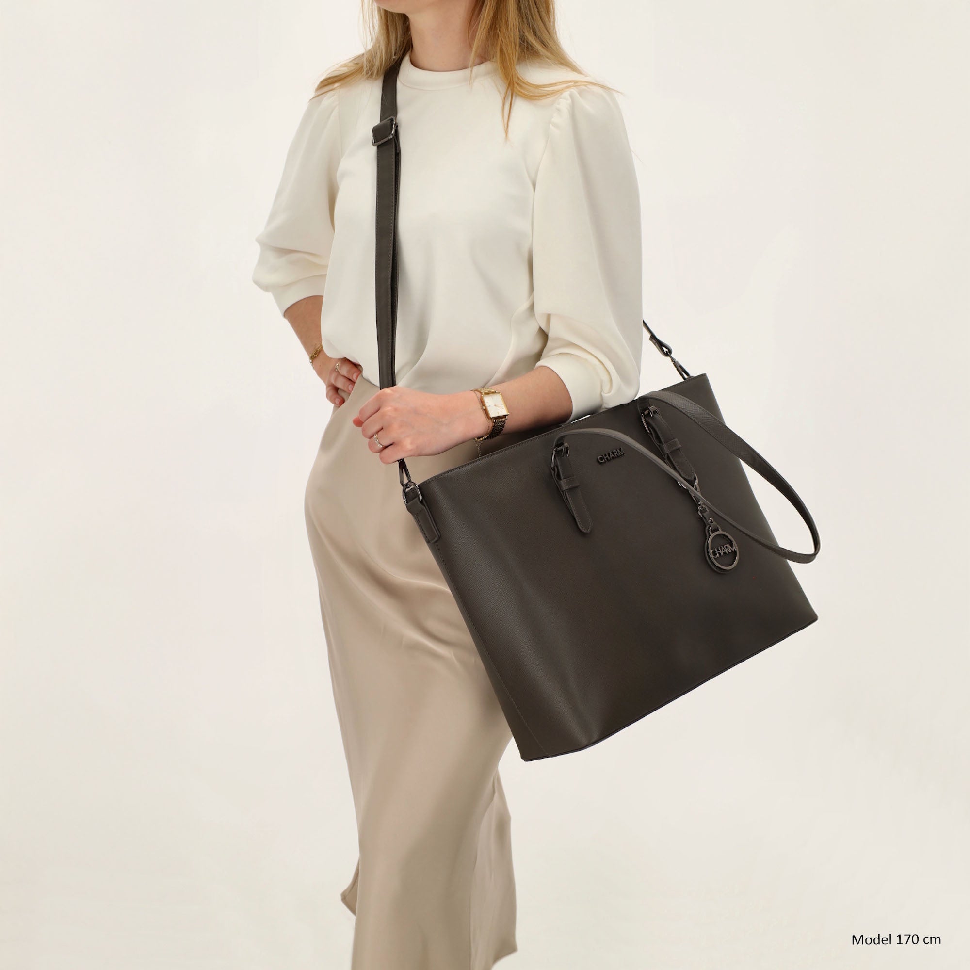 Birmingham Shopper 15.6 inch olifant grijs