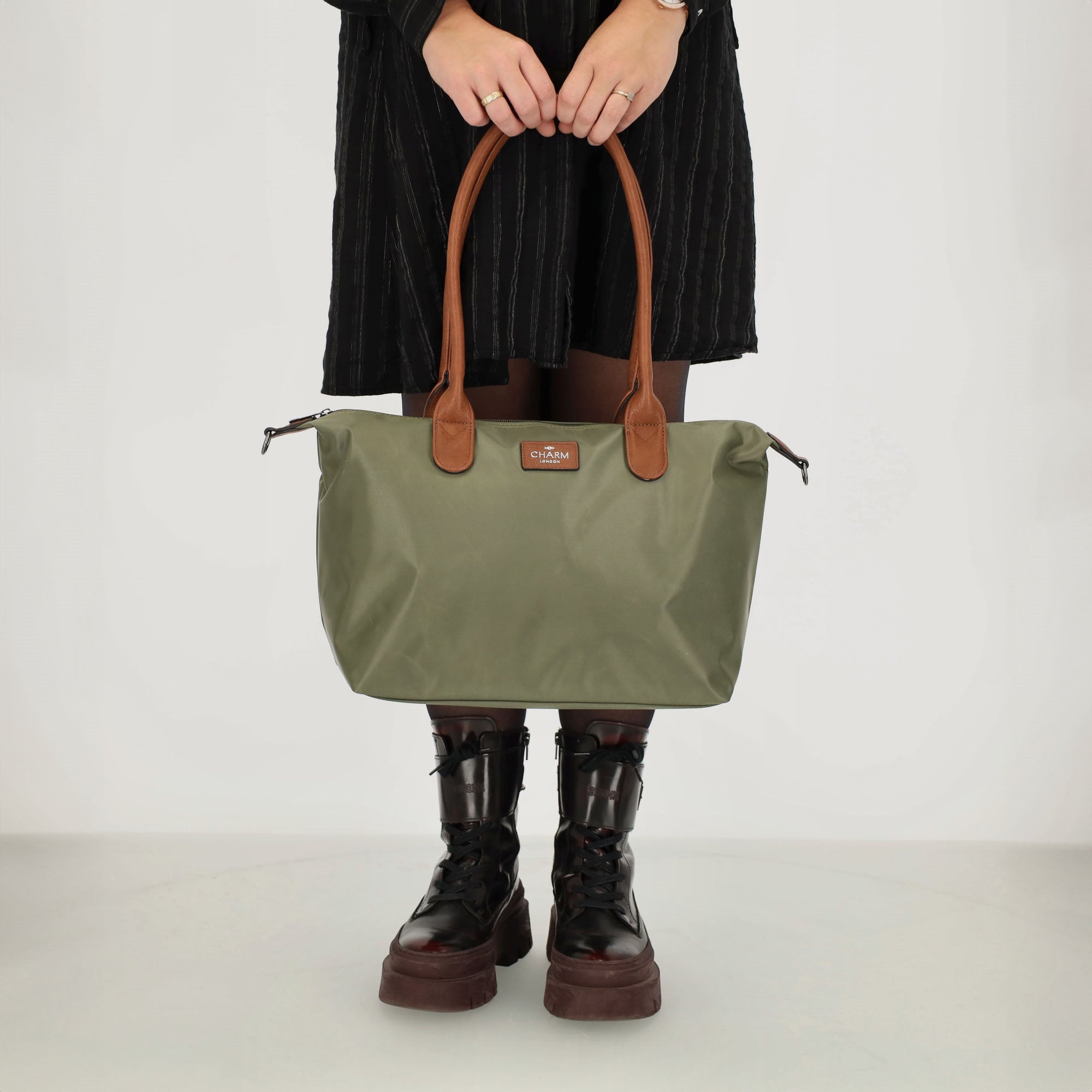 Buckingham - Shopper olijfgroen