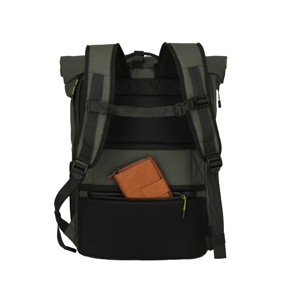 Briize - Wasserabweisender Rollup Rucksack M 15.6” khaki