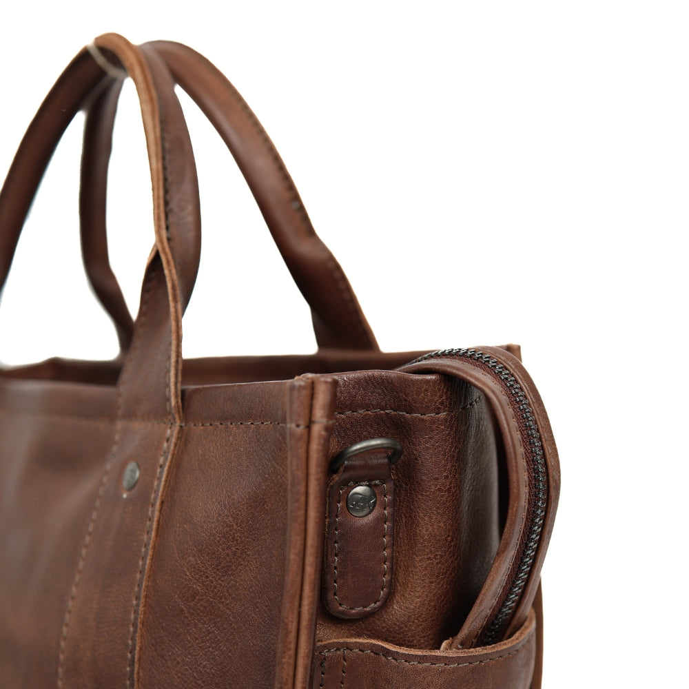 Tote Bag 'Pepe' L Dunkelbraun