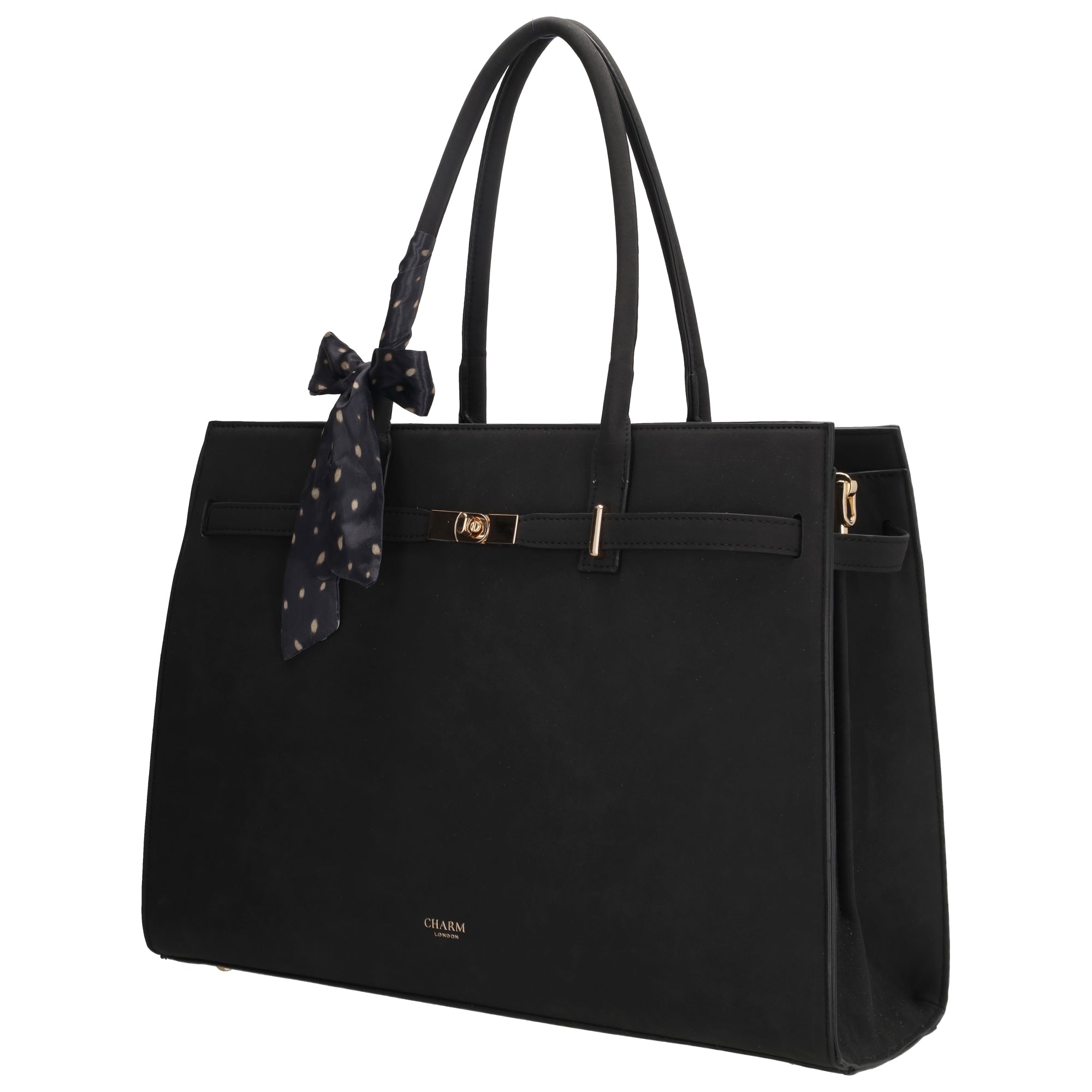 The Hamptons Village - Suèdine Laptoptas 15.6” zwart