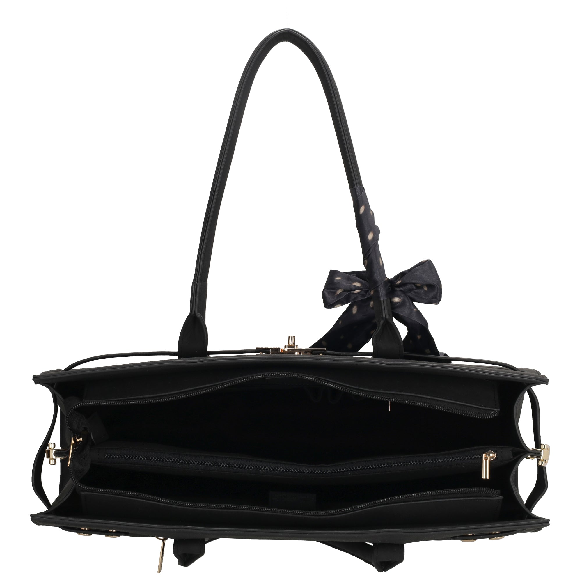 The Hamptons Village - Suèdine Laptoptas 15.6” zwart