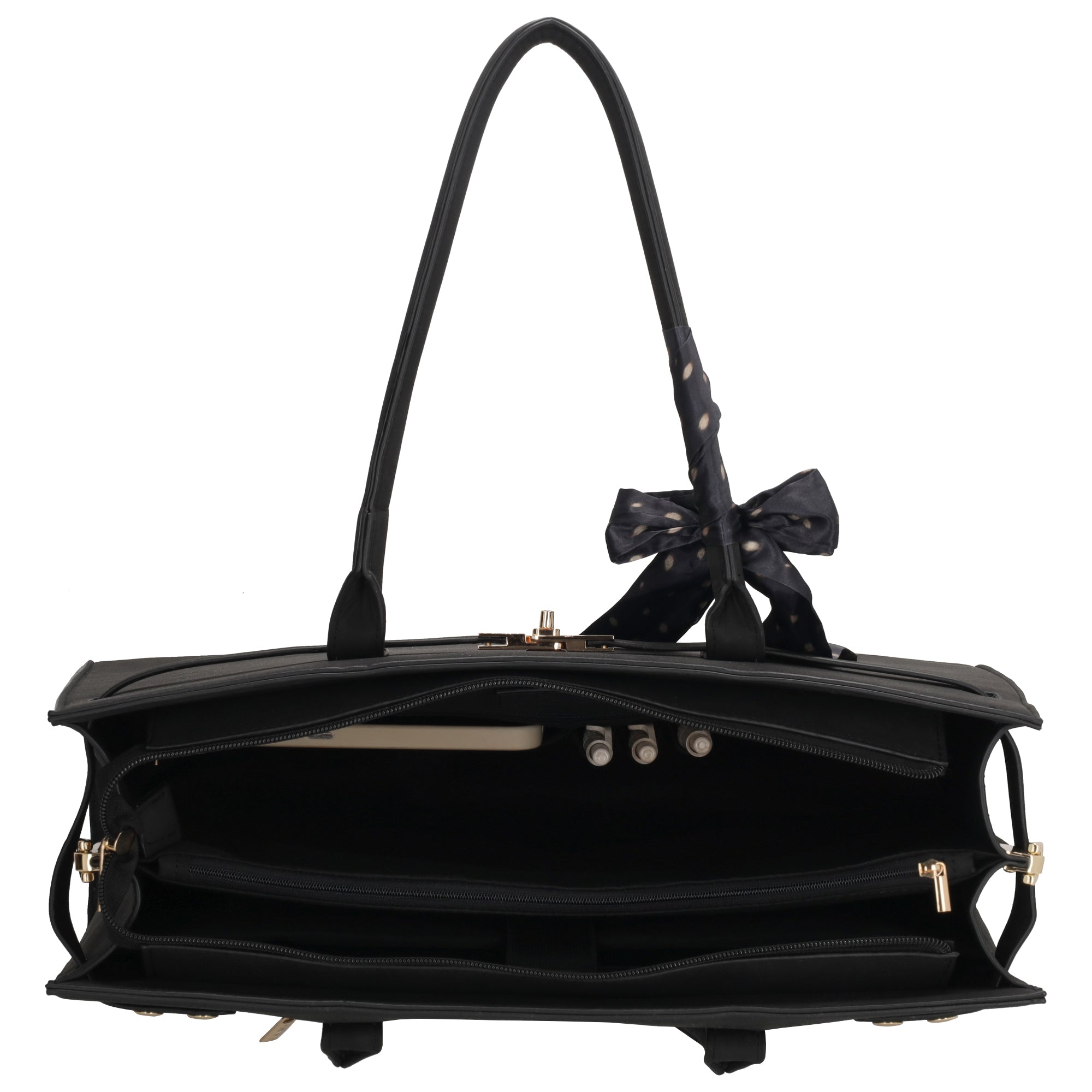 The Hamptons Village - Suèdine Laptoptas 15.6” zwart