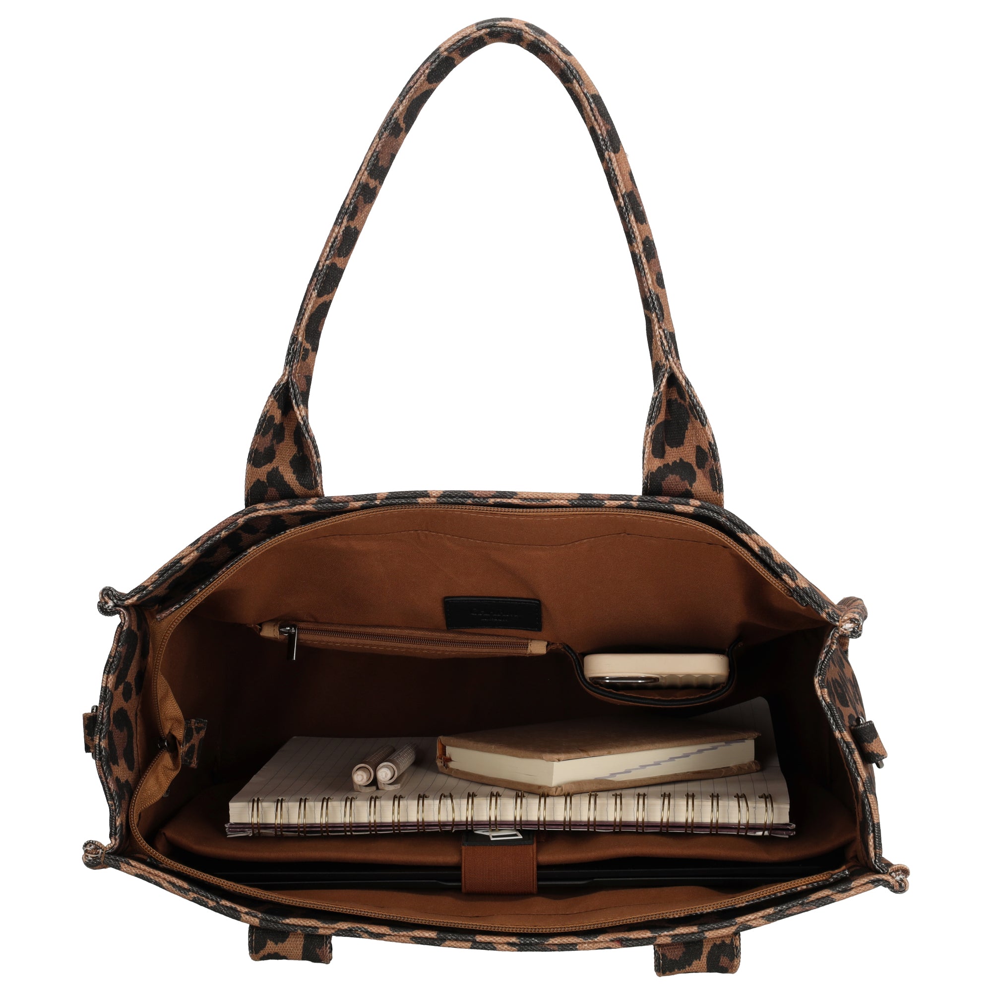Bond Avenue - Laptoptas 15.6” luipaard