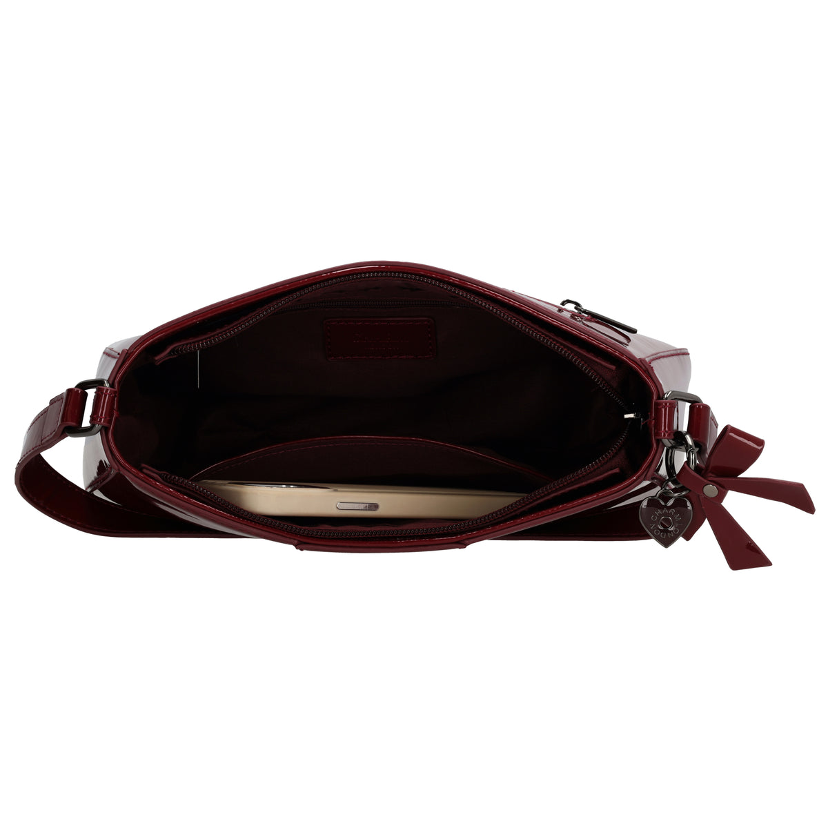 Kensington - Schultertasche Bordeaux