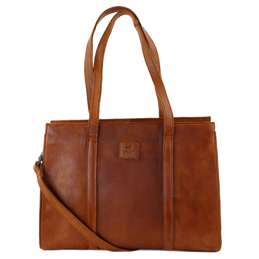 Hand-/Umhängetasche 'Leonie' Cognac