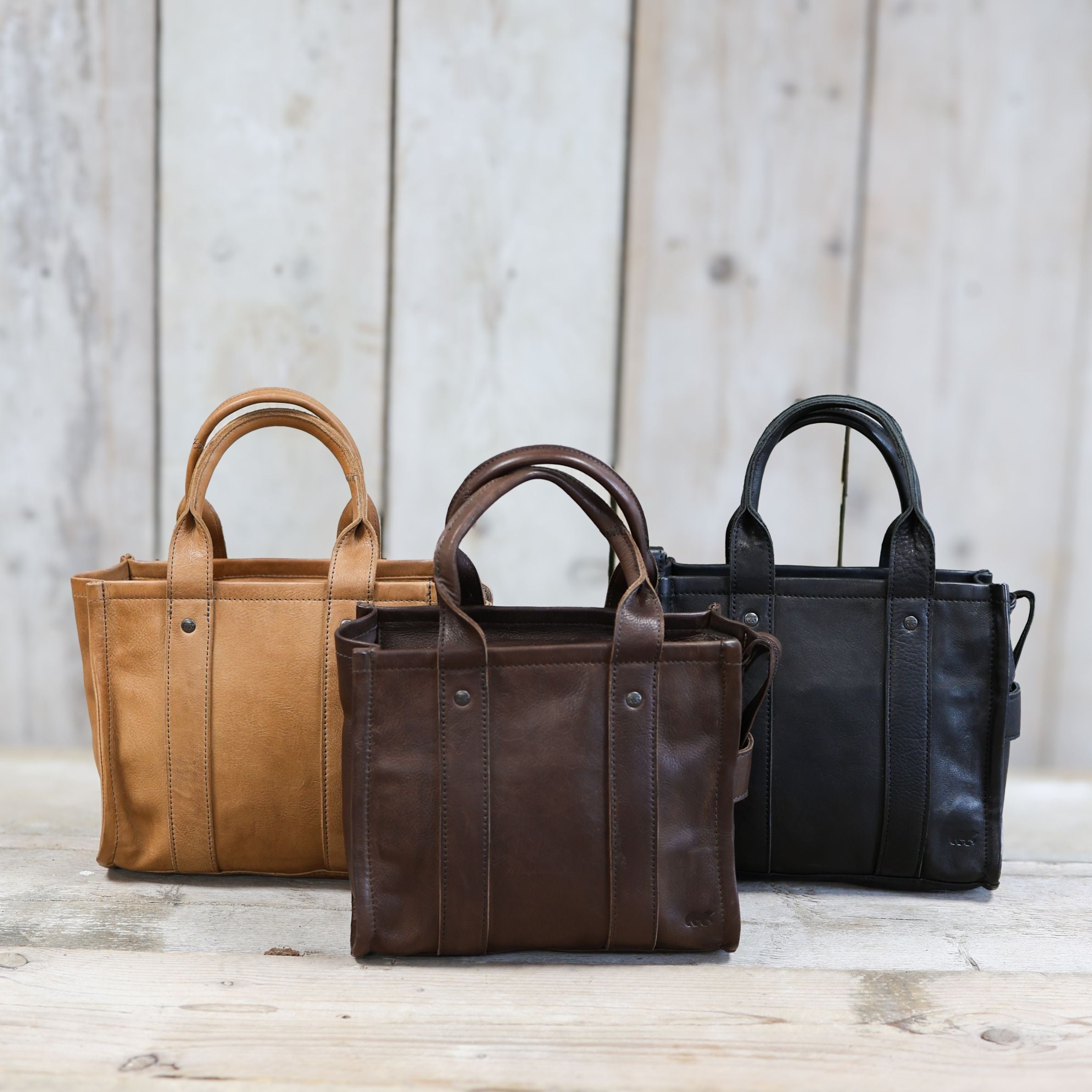 Mini Tote Bag 'Pepe' S Dunkelbraun