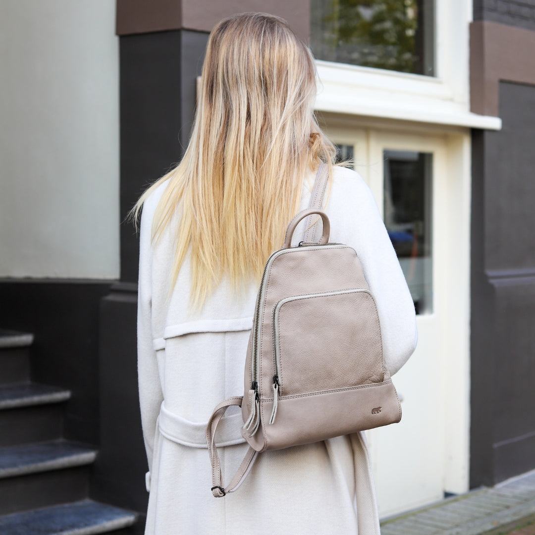 Rucksack 'Lotte' Silver Mink