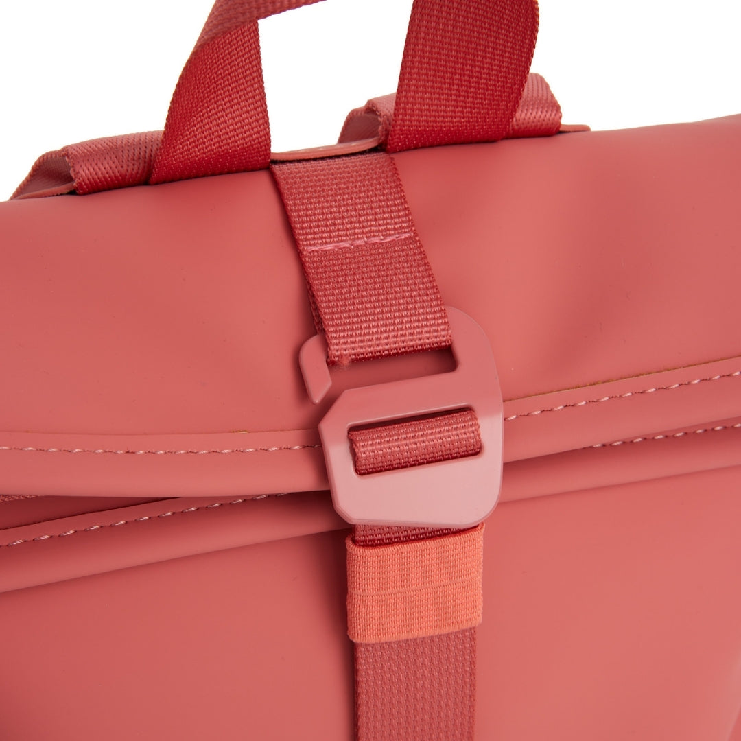 Branson - Mini waterafstotend rolltop rugzakje 'Los Angeles' 7L coral