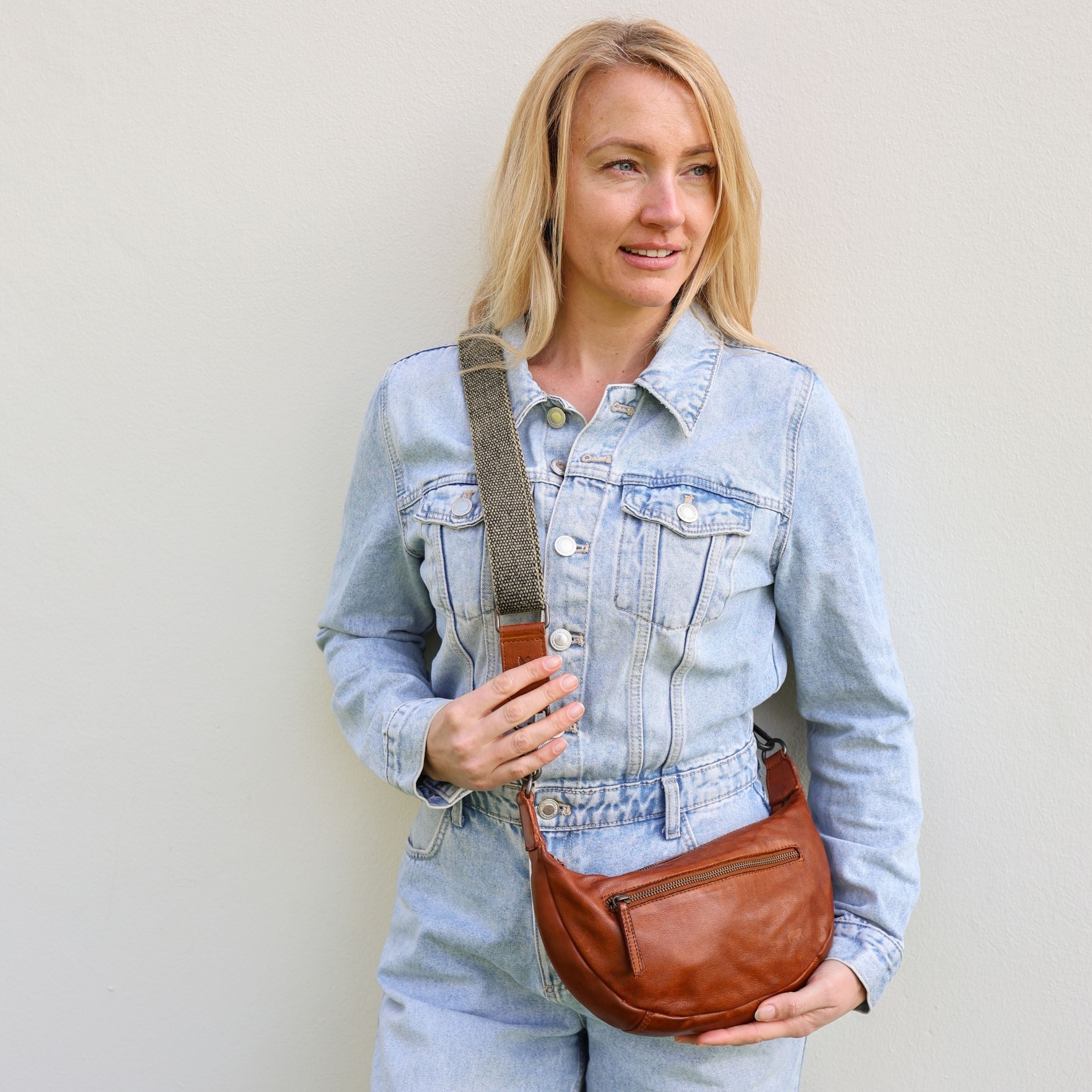 Crossbody Tasche 'Clara' Cognac