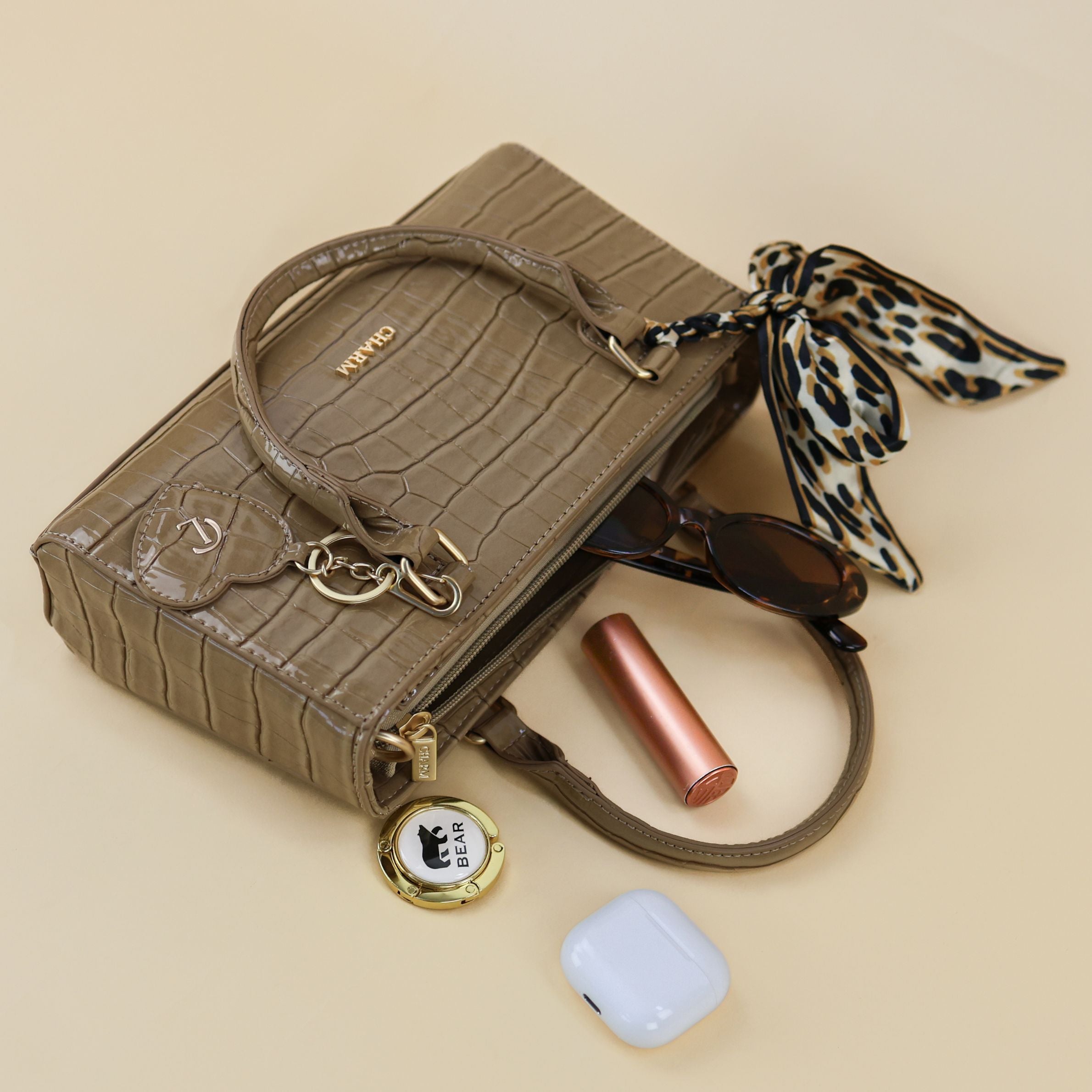 Knightsbridge Handtasche Taupe