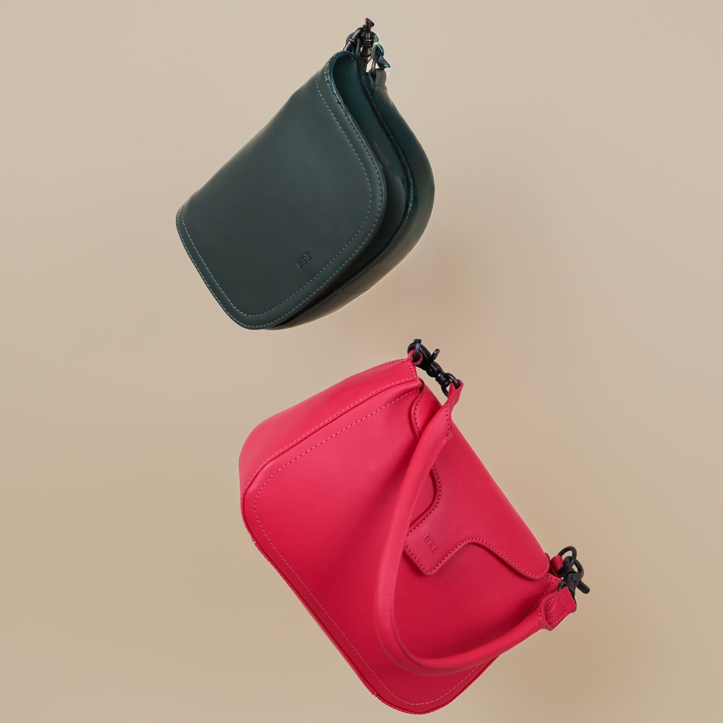 Hand-/Umhängetasche mit Überschlag 'Fenna' Rose Red