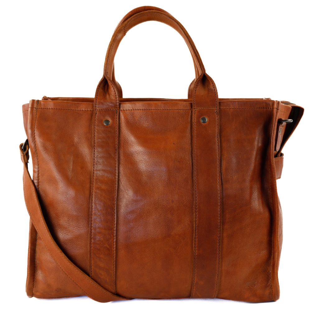 Laptoptasche/Tote Bag 15.6” 'Pepe' XL Cognac