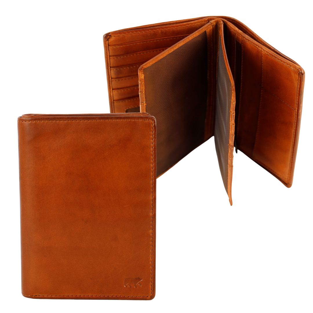 Fahrzeugpapiere-/Kartenhalter 'Nikos' Cognac