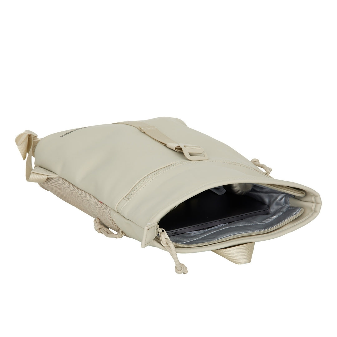 Branson - Mini waterafstotend rolltop rugzakje 'Los Angeles' 7L beige