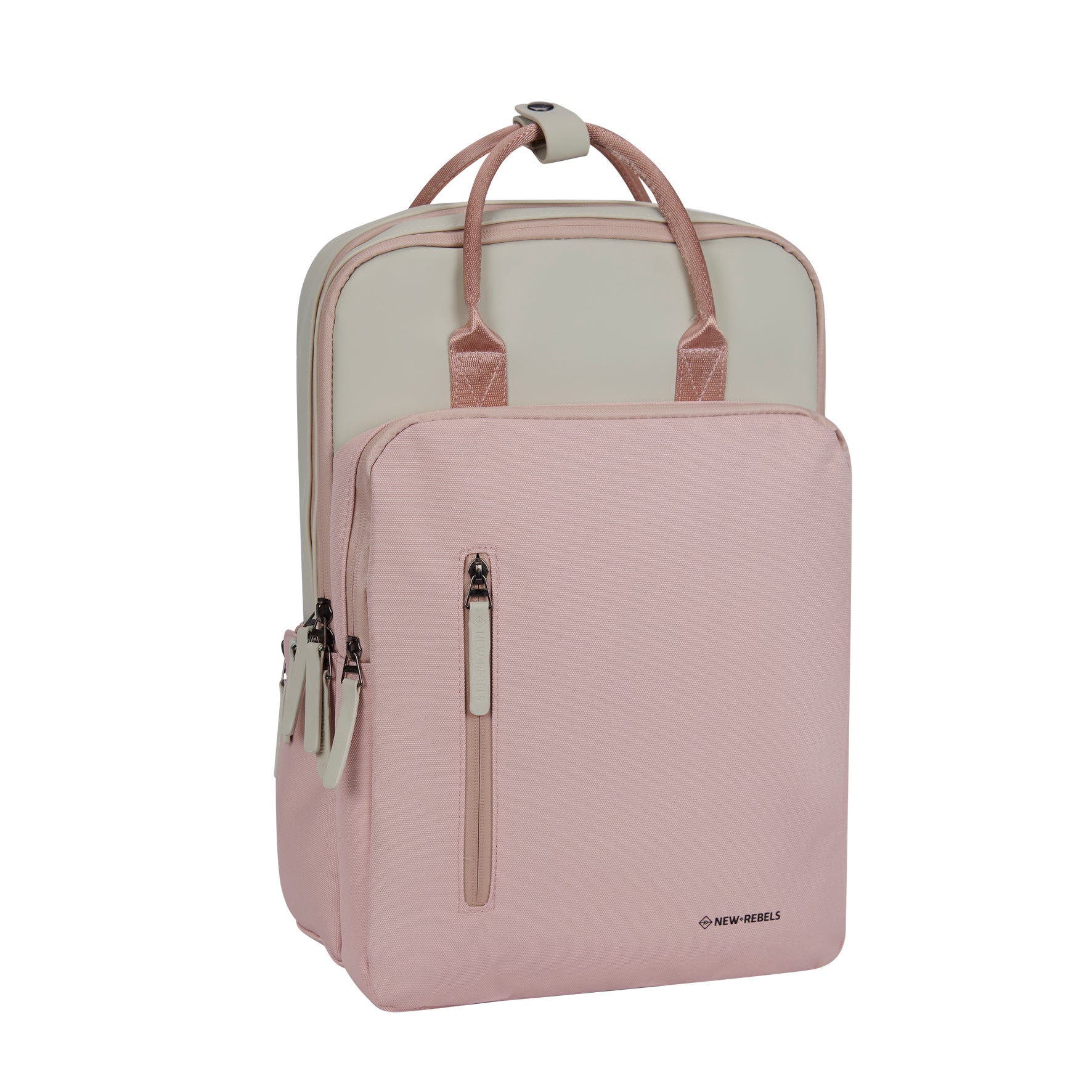 Wasserabweisender Rucksack 'Milwaukee-Ceres' Rosa/Beige