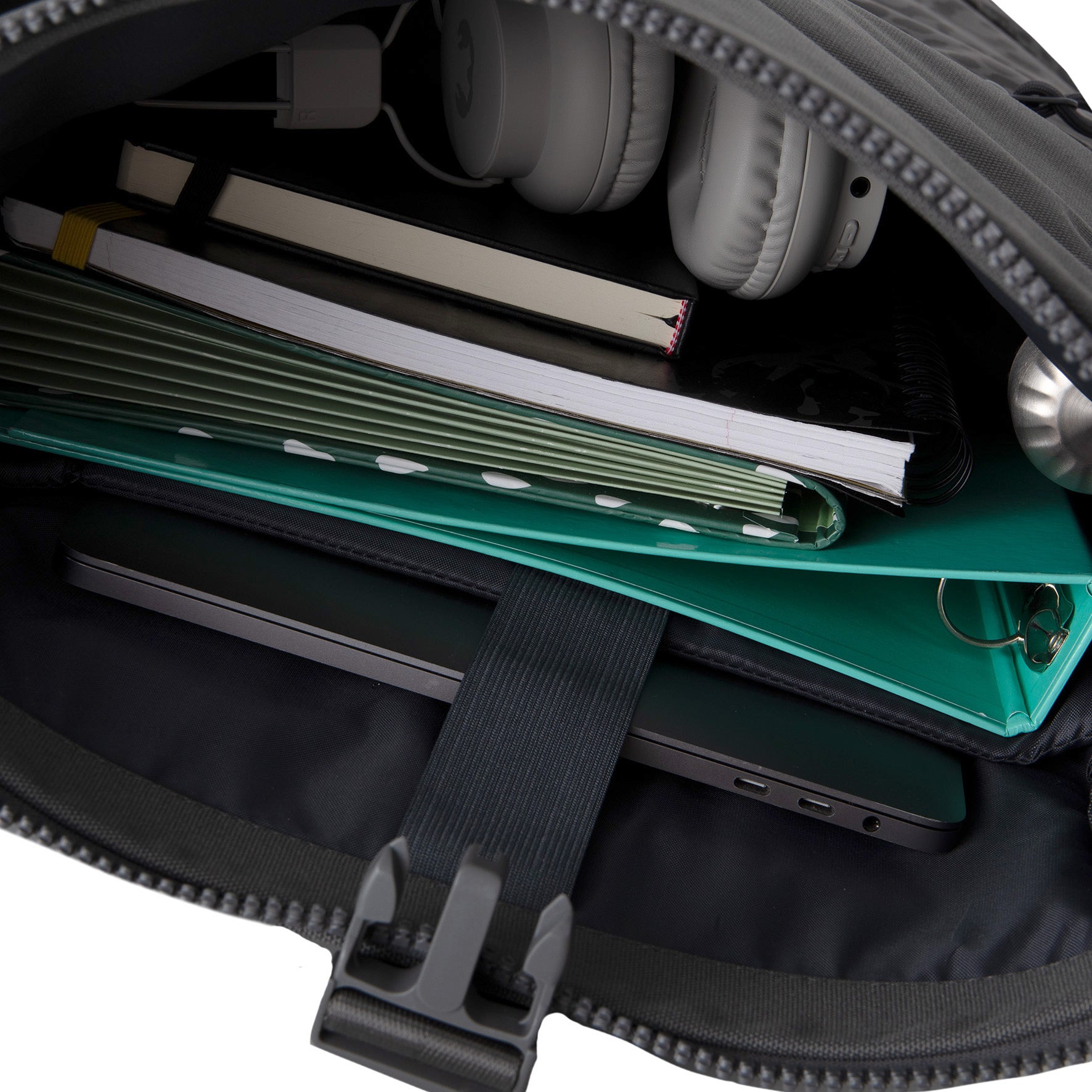 Urban Leopard - Wasserabweisender Rolltop-Rucksack 'New York' 21L Grau