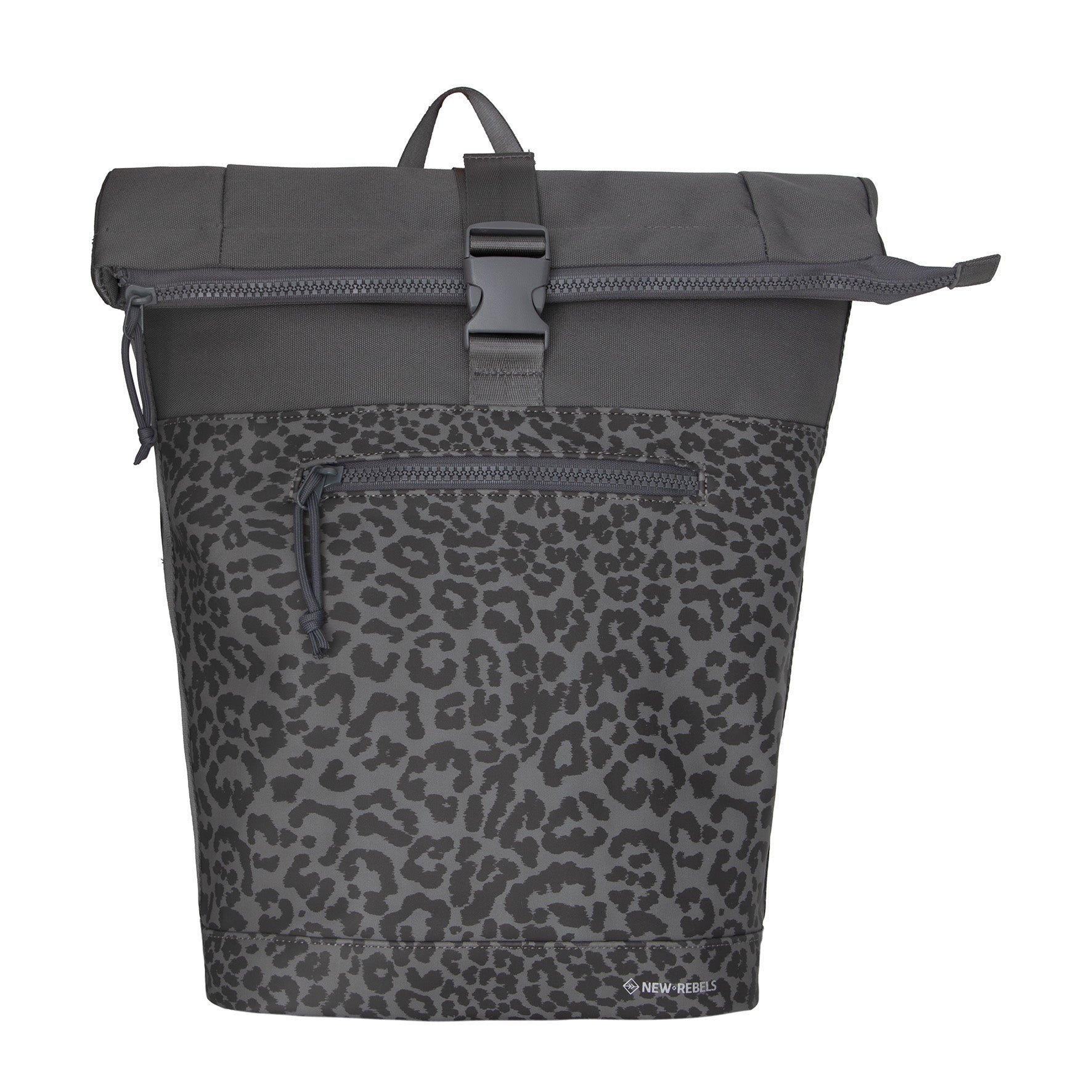 Urban Leopard - Wasserabweisender Rolltop-Rucksack 'New York' 21L Grau