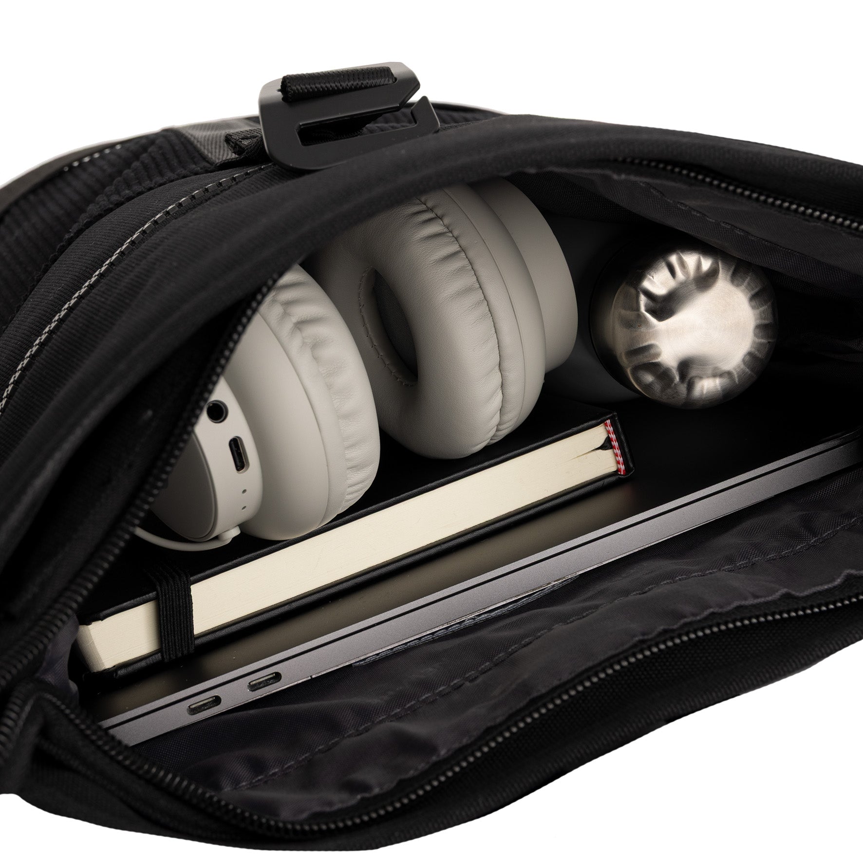 Ribbi - Rolrugzakje 'Los Angeles' mini black 7L