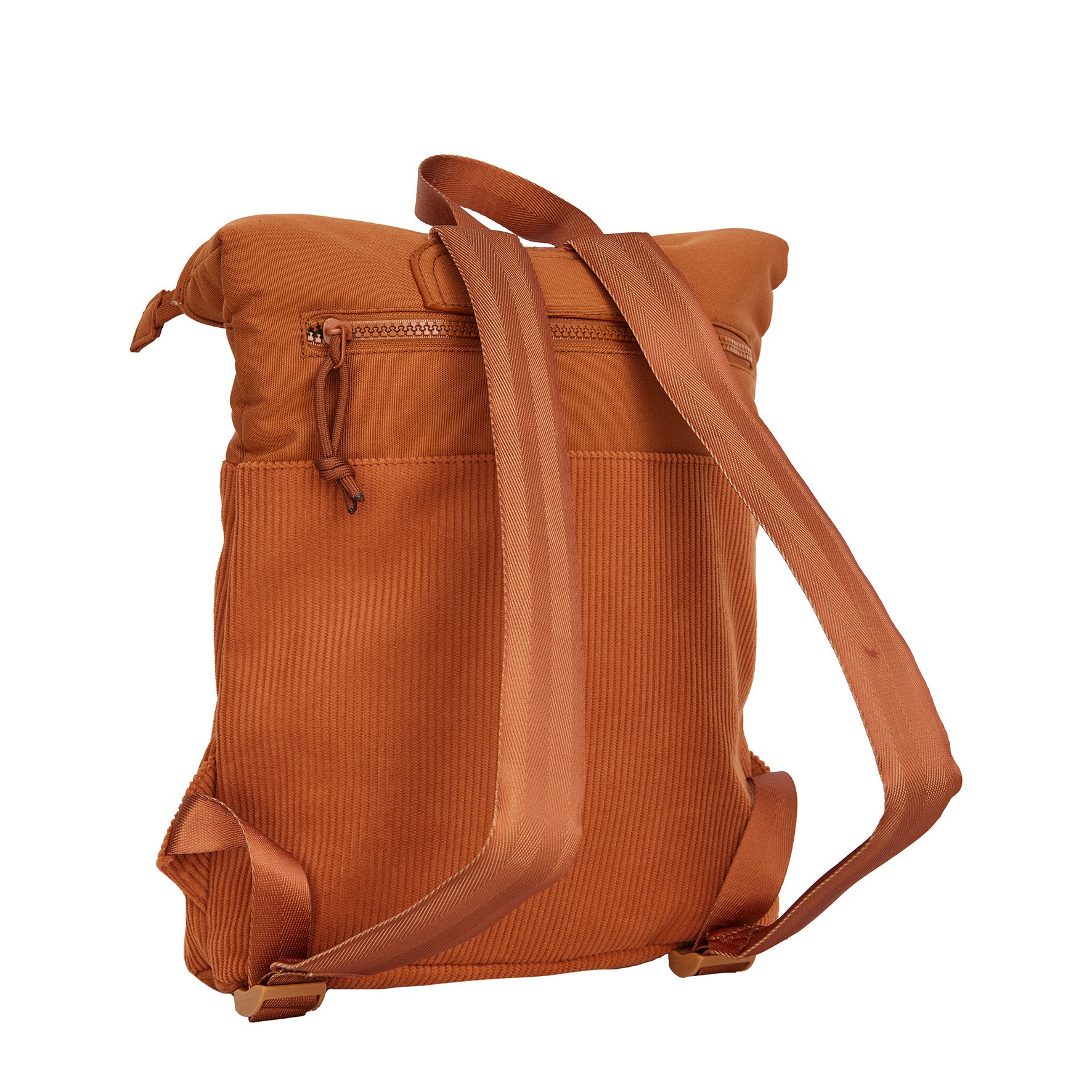 Ribbi - Rolrugzakje 'Los Angeles' mini coffee brown 7L