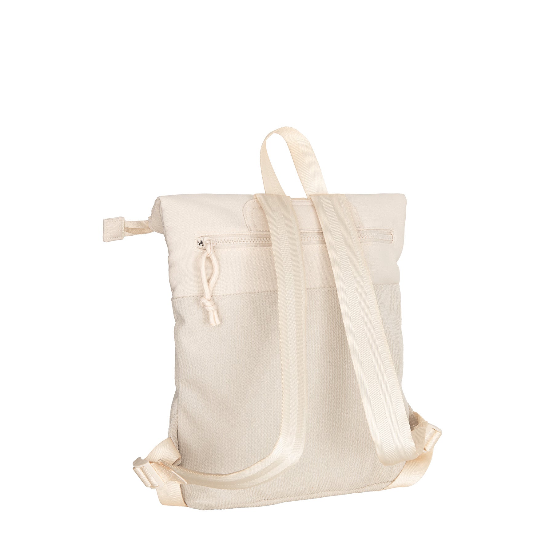 Ribbi - Rolrugzakje 'Los Angeles' mini beige 7L