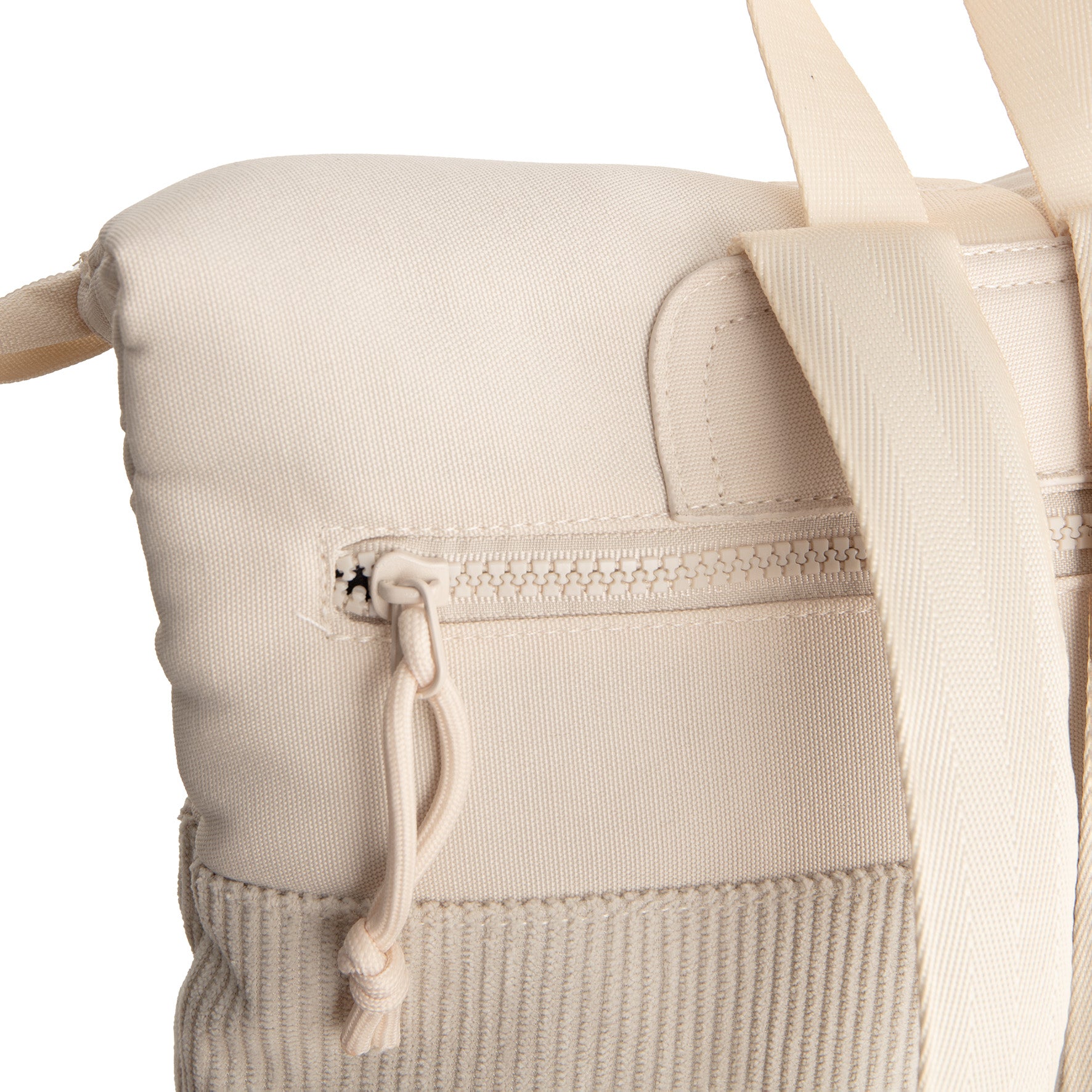 Ribbi - Rolrugzakje 'Los Angeles' mini beige 7L