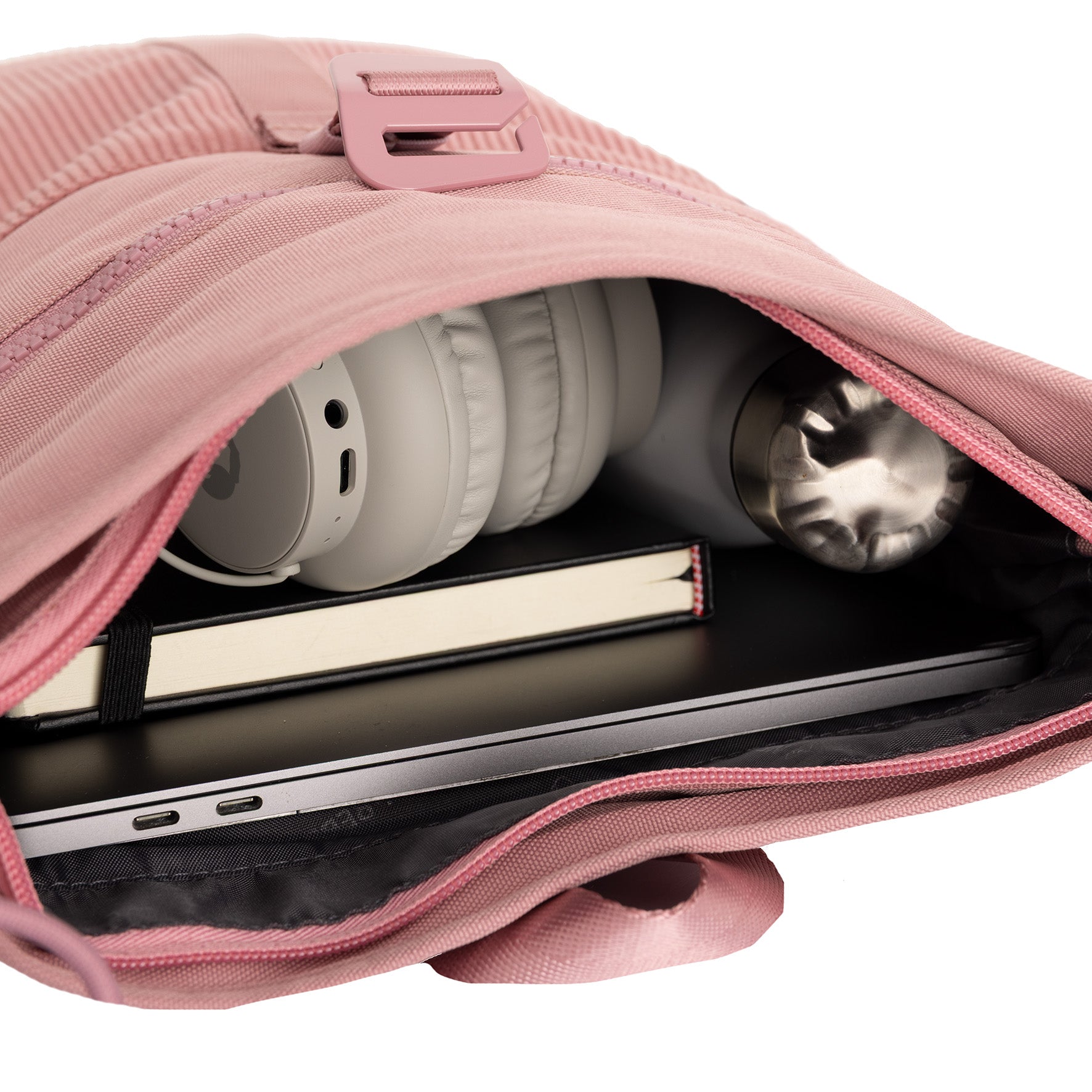 Ribbi - Rolrugzakje 'Los Angeles' mini old pink 7L