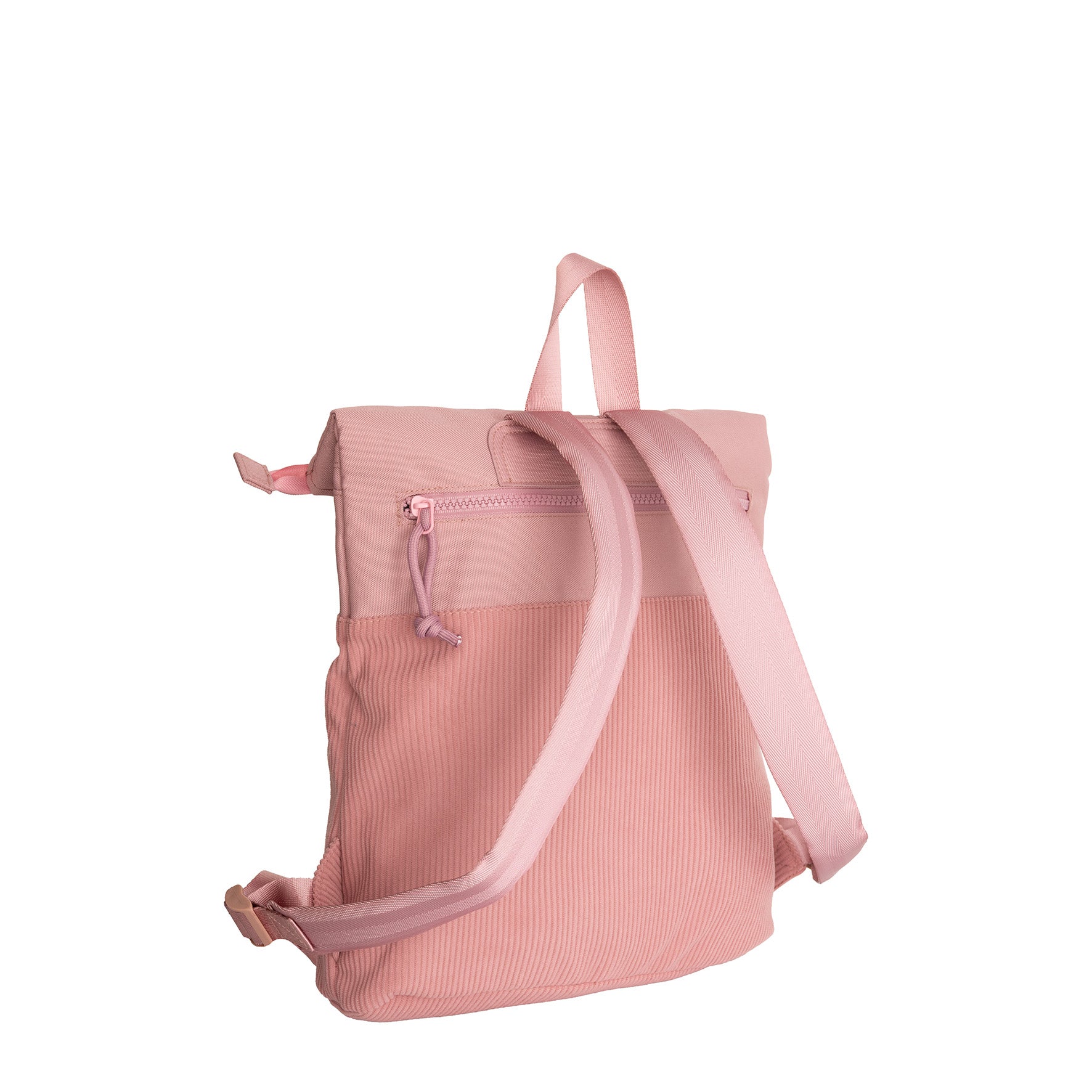 Ribbi - Rolrugzakje 'Los Angeles' mini old pink 7L