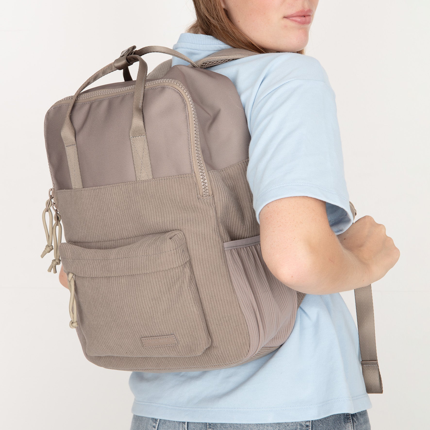 Ribbi - Rugzak 'Springfield' taupe 13L