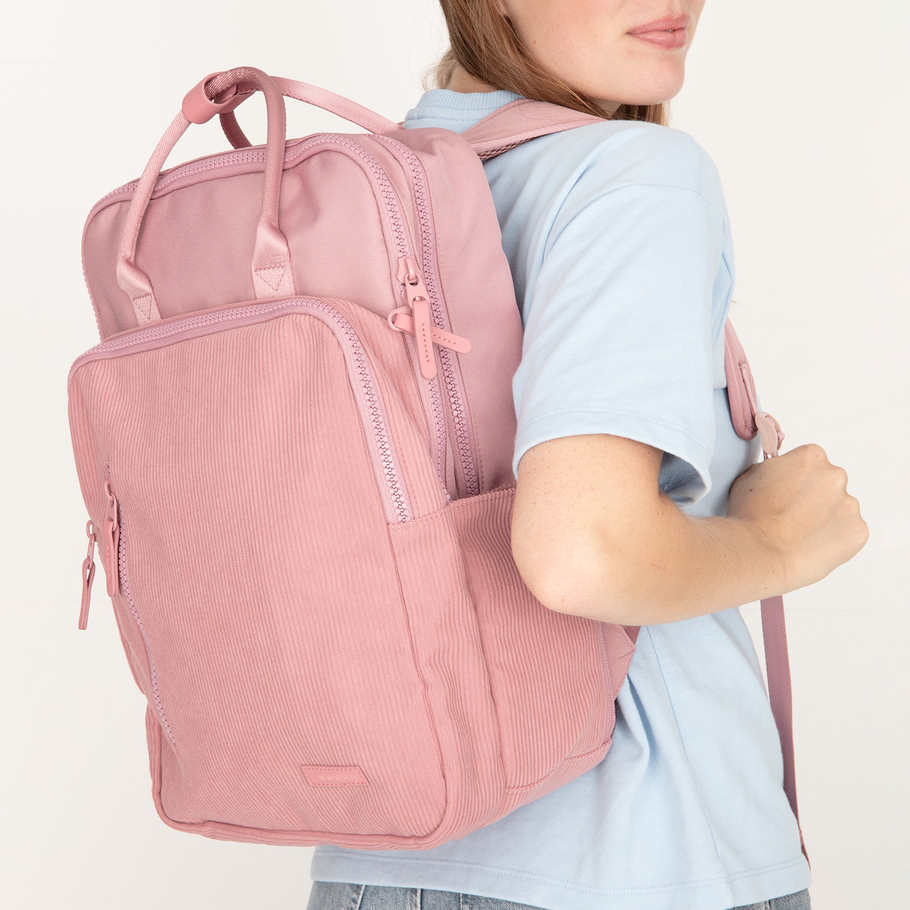 Ribbi - Laptoprucksack 'Milwaukee' Old Pink 18L