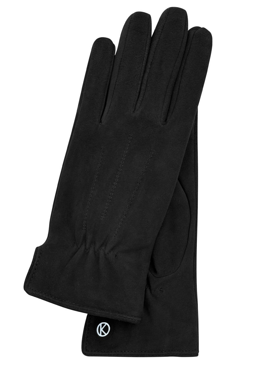 Suede handschoenen 'Luna' zwart