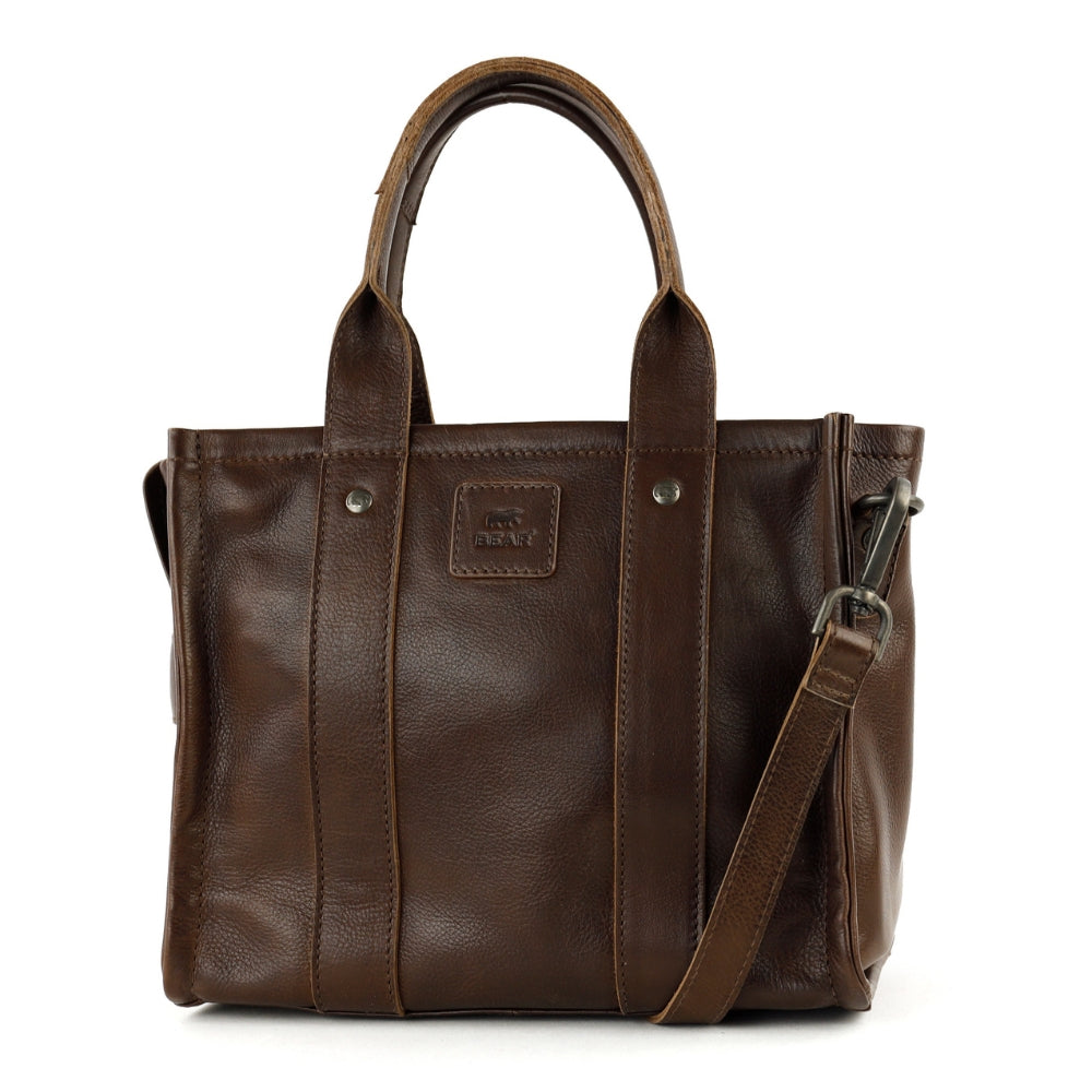 Mini Tote Bag 'Pepe' S Dunkelbraun