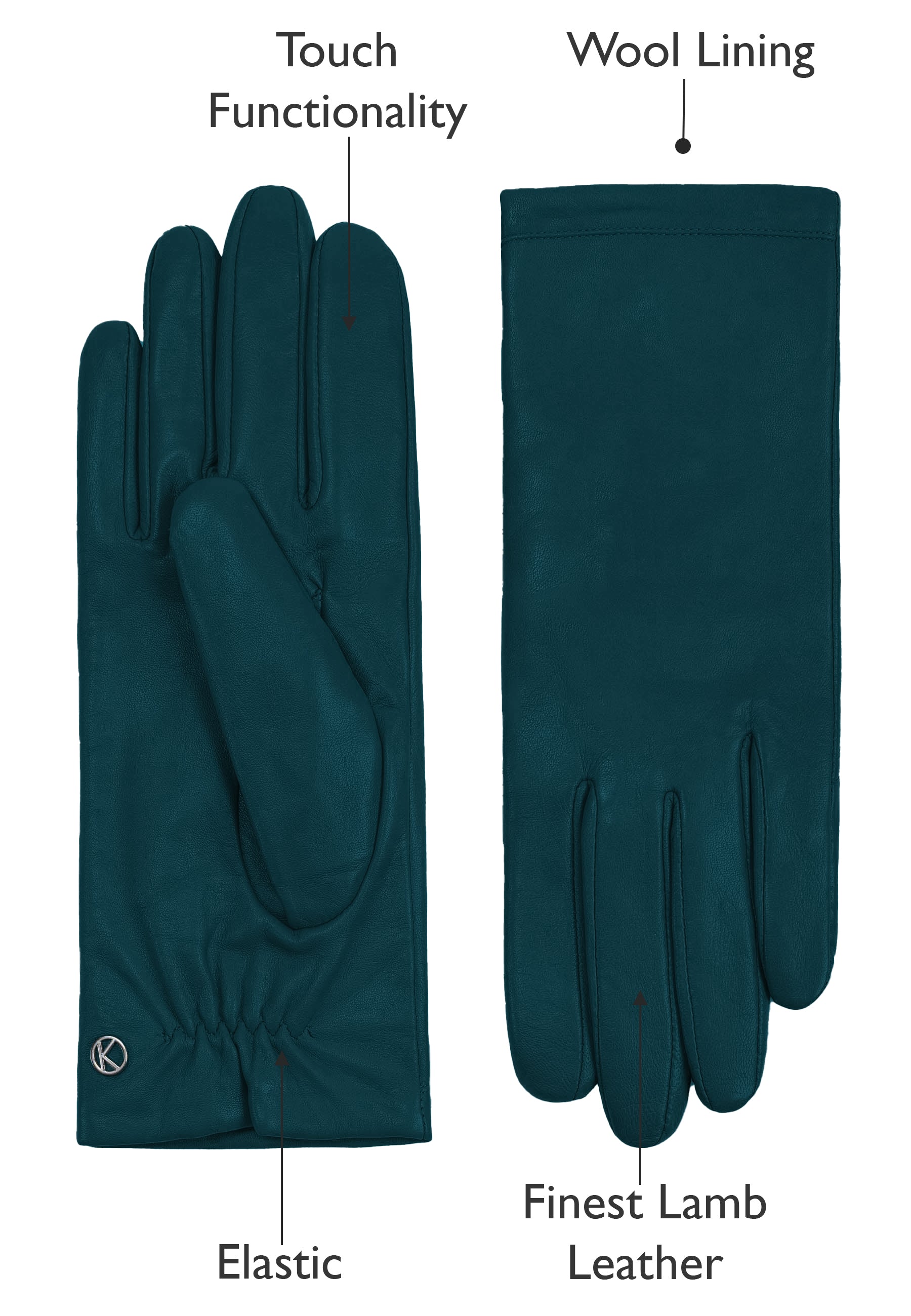 Handschuhe 'Chelsea' forest green