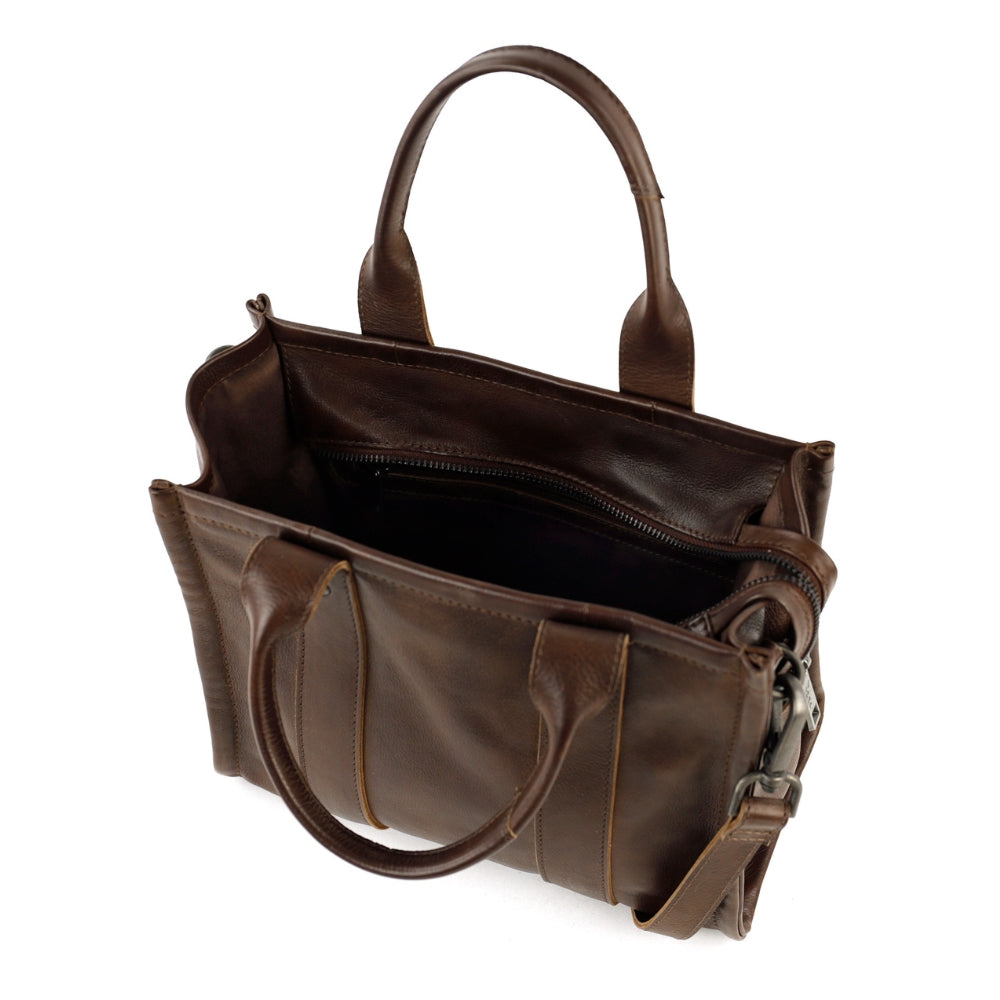 Mini Tote Bag 'Pepe' S Dunkelbraun