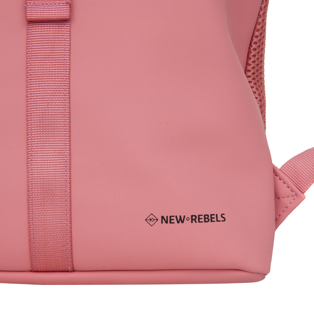 Branson - Mini waterafstotend rolltop rugzakje 'Los Angeles' 7L blush pink