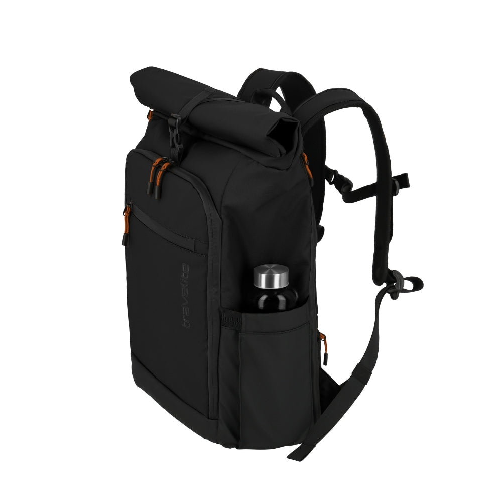 Briize - Wasserabweisender Rollup Rucksack M 15.6” schwarz
