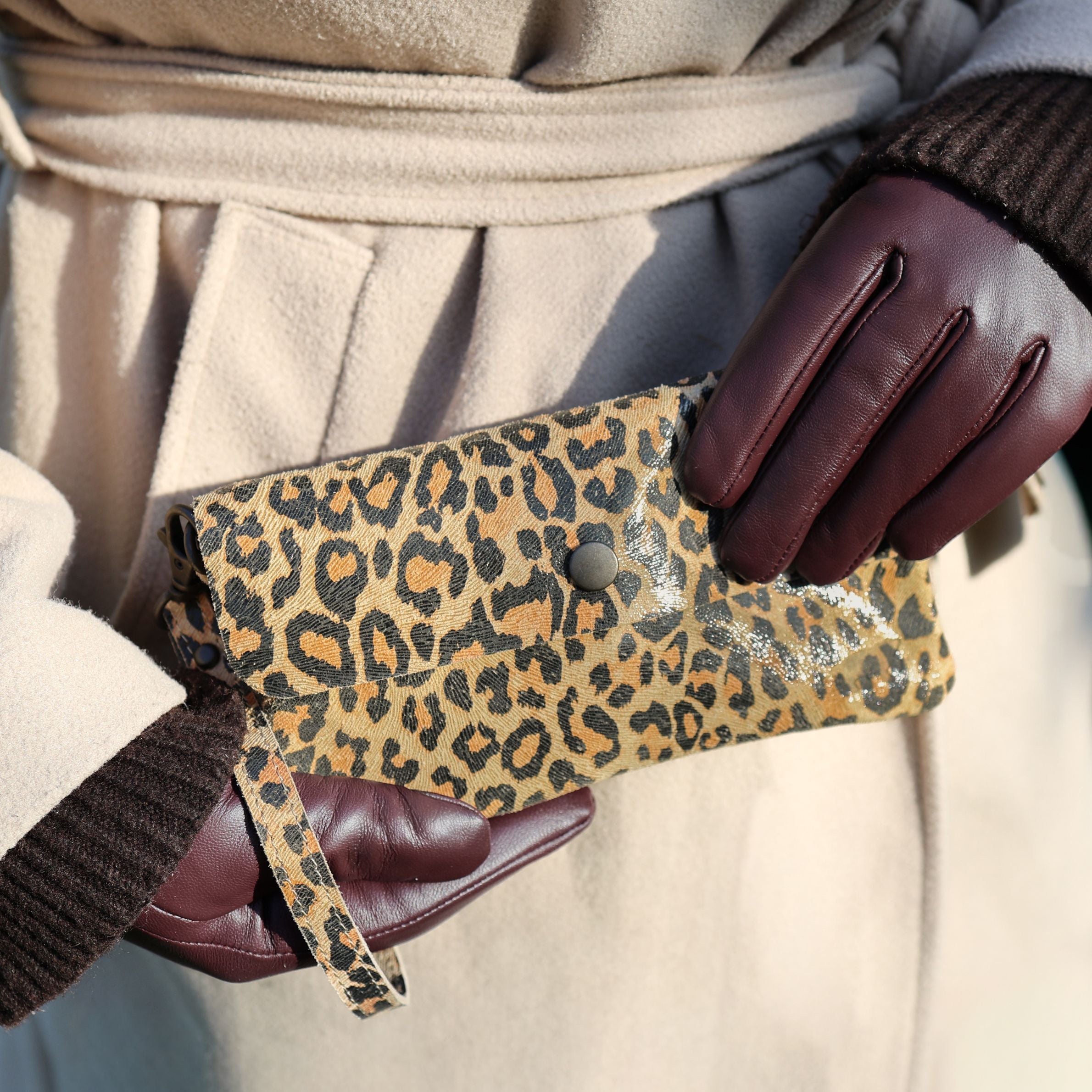 Clutch/Mini-Umhängetasche 'Lydia' Small Panther