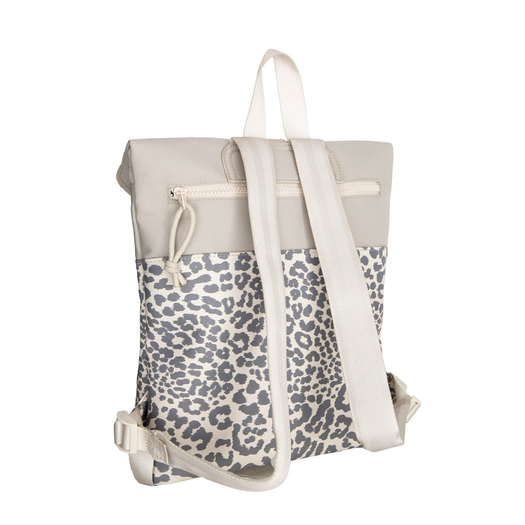 Urban Leopard - Mini Wasserabweisender Rolltop-Rucksack 'Los Angeles' 7L Beige