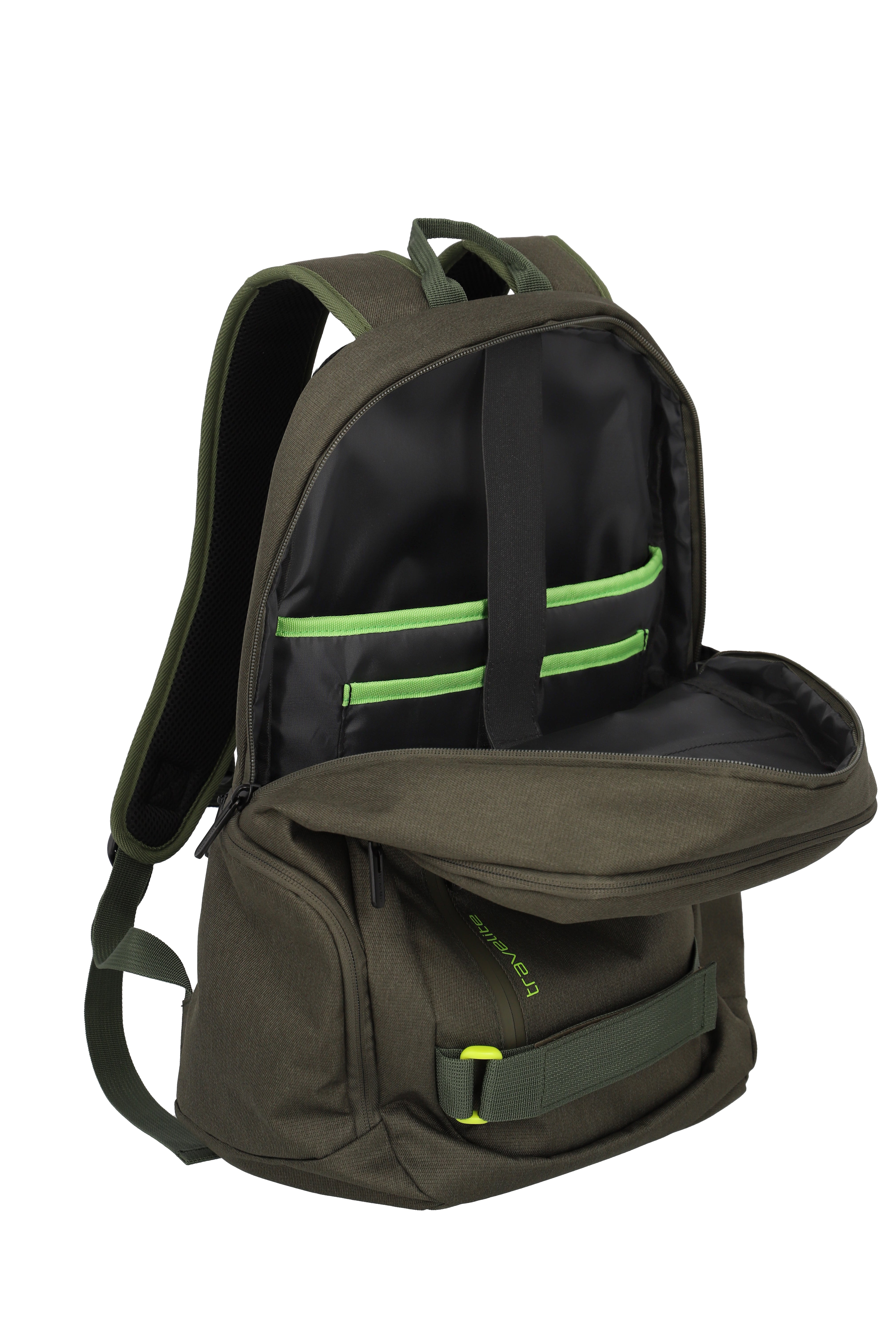 Pathway Strap Rucksack olive green