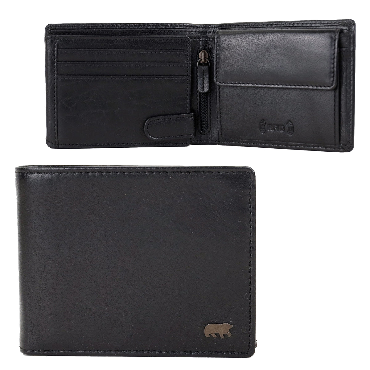 Herren-Geldbörse/Billfold 'Niels' Andorra Schwarz