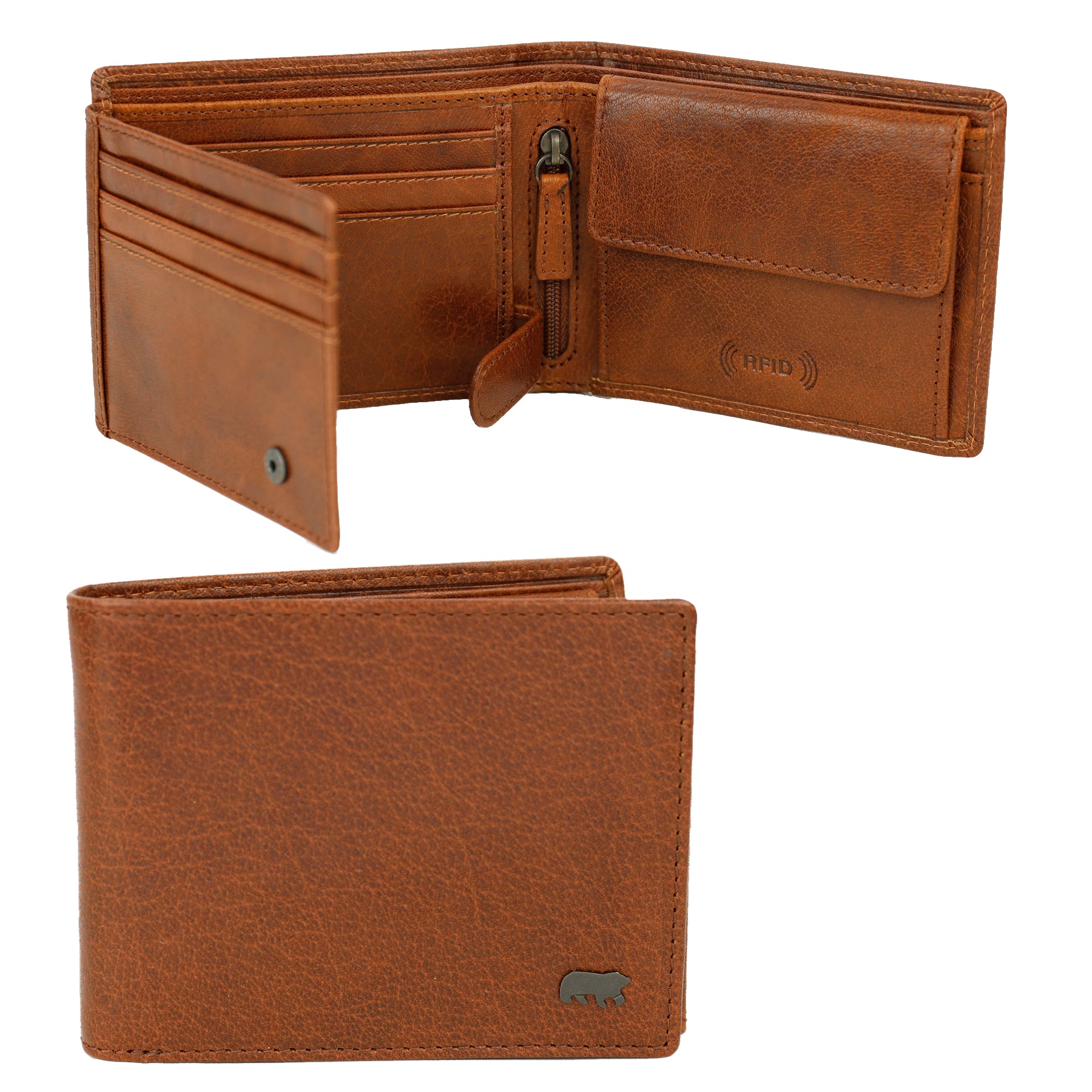 Brieftaschen 'Niels' Andorra cognac