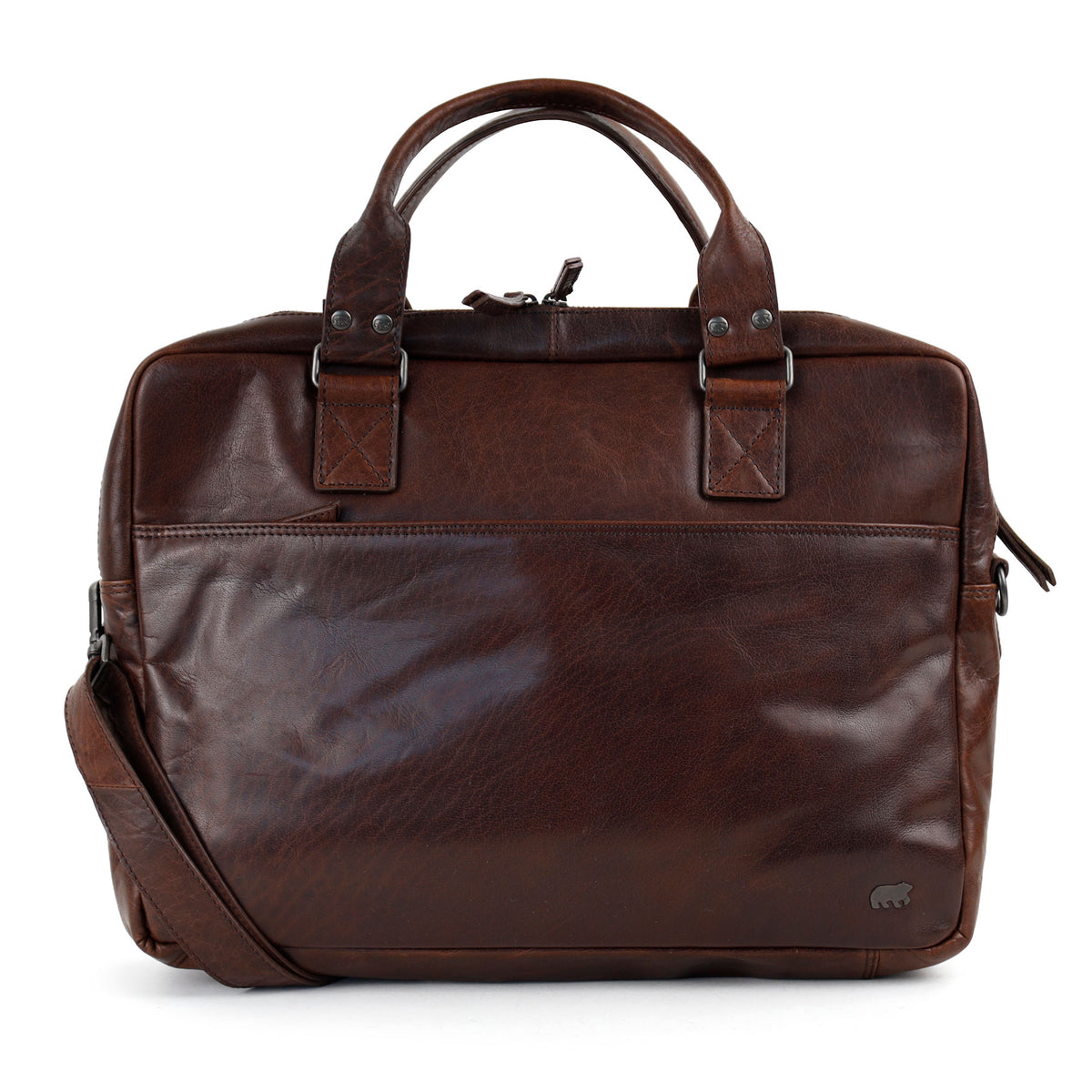 Laptoptas 15.6” 'Leandro' Andorra donkerbruin